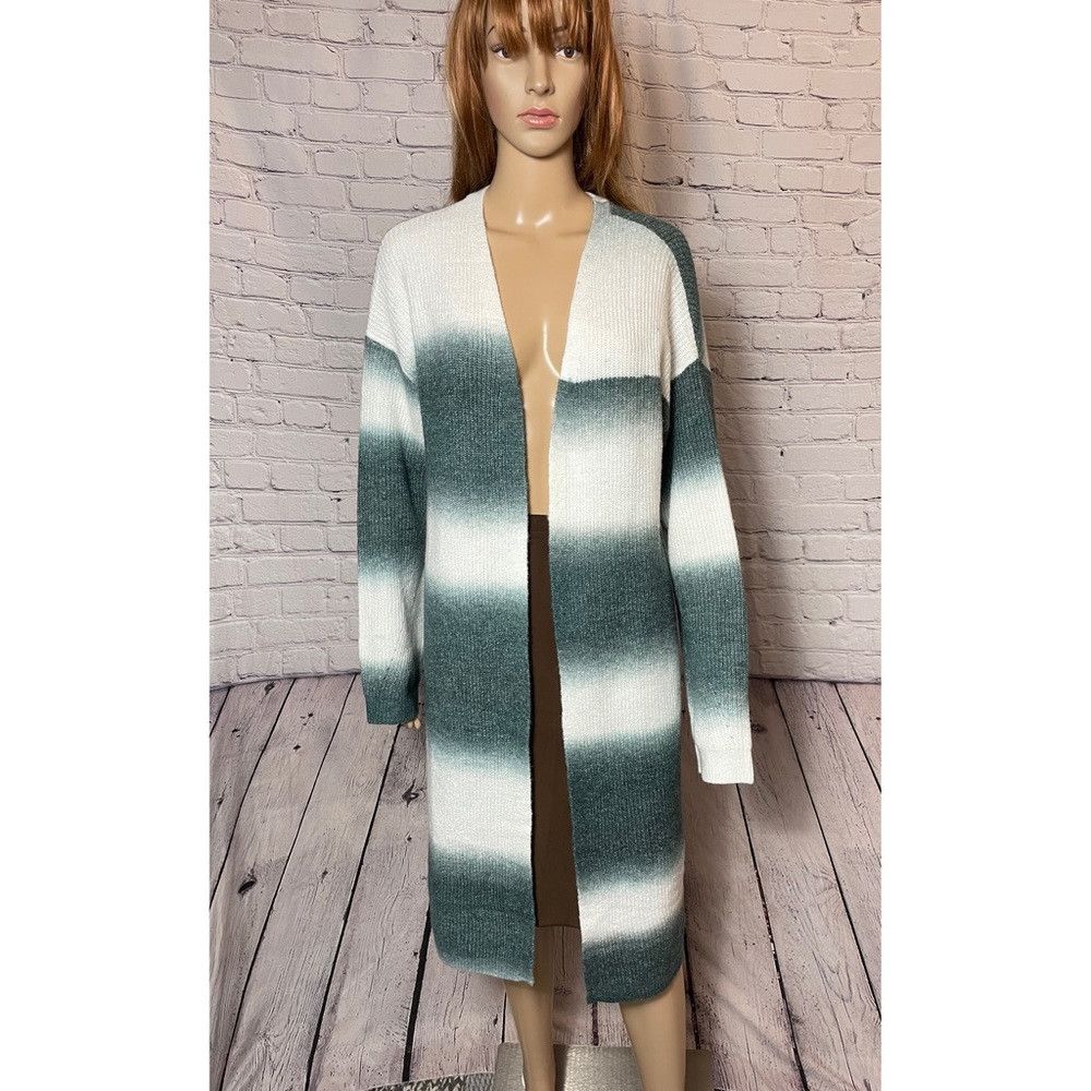 Other NWT New $118 BCBGeneraton ​Ombre Striped Open Front Cardiga Size S / US 4 / IT 40 - 2 Thumbnail