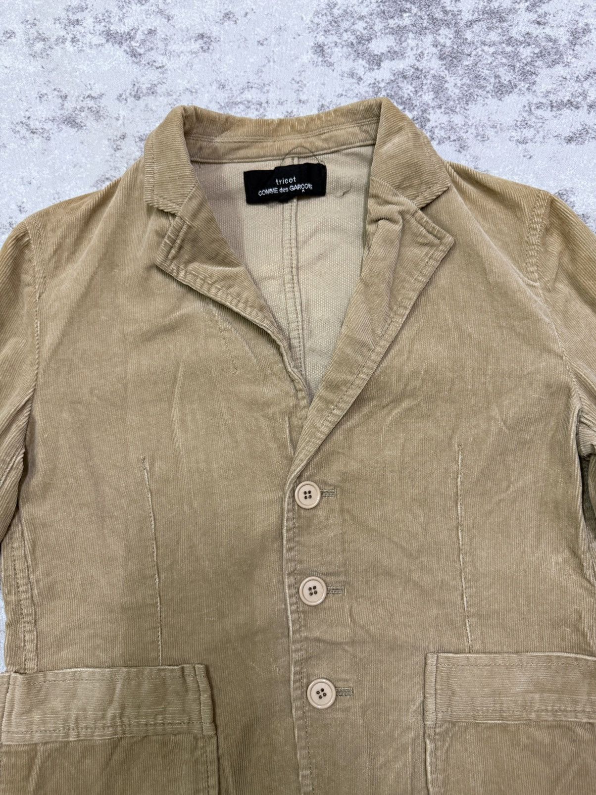 Tricot Comme des Garcons AD2005 tricot COMMES DES GARCONS CODUROY COAT JACKET Size S / US 4 / IT 40 - 6 Thumbnail