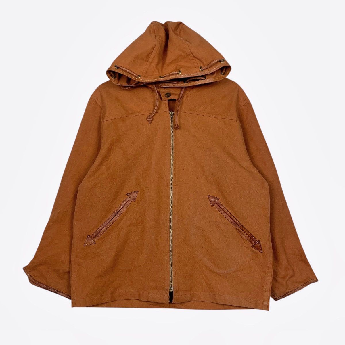 Il Bisonte Vintage IL Bisonte Duck Canvas Hooded Zipper Jacket Size US M / EU 48-50 / 2 - 1 Thumbnail
