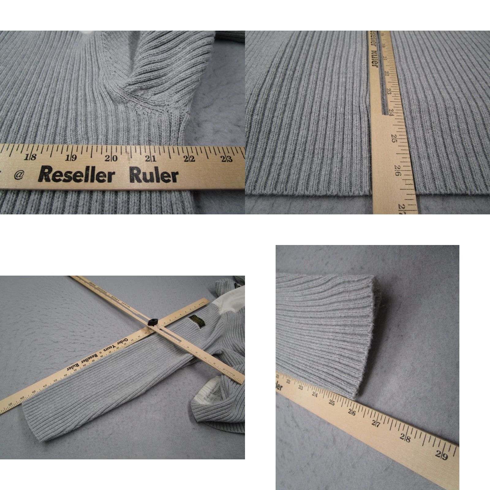 Polo Ralph Lauren VINTAGE Polo Ralph Lauren Sweater Mens XL Gray 1/4 Zip Pullover Knit All Seasons Casual Fashion Size US XL / EU 56 / 4 - 8 Thumbnail