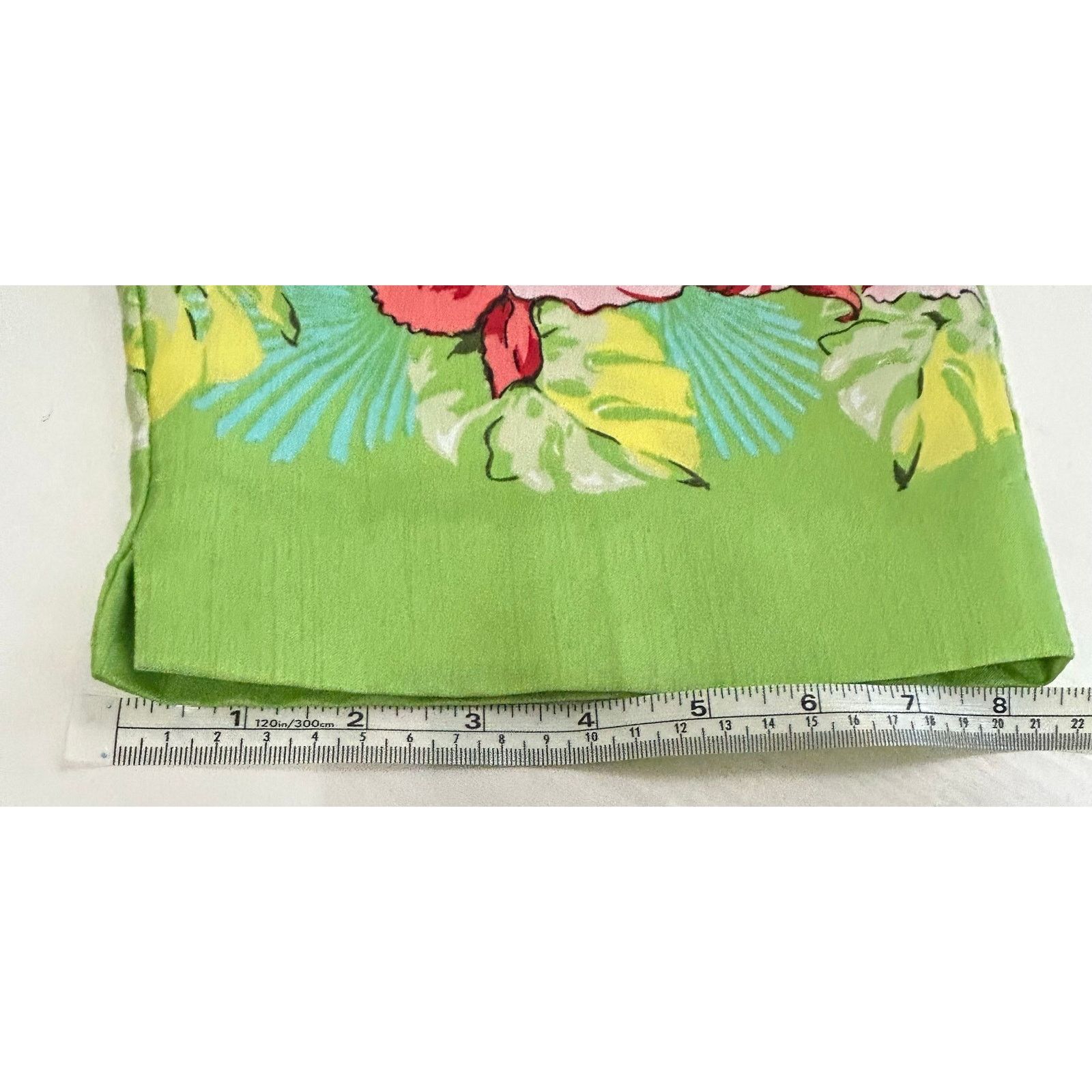 Other Sag Harbor Tropical Floral Capri Two Piece Set Lime Top 16W Size 38" / US 16 / IT 52 - 7 Thumbnail