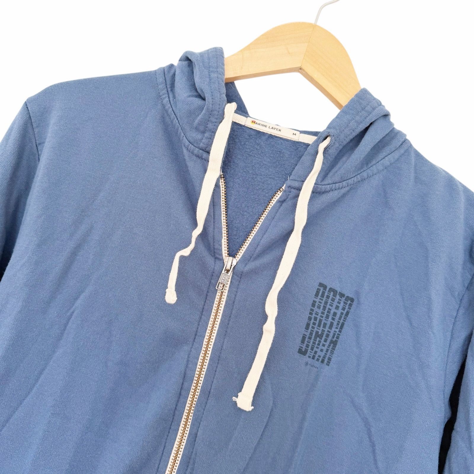 Marine Layer Marine Layer Blue Afternoon Full Zip Hoodie Sz M Size US M / EU 48-50 / 2 - 3 Thumbnail