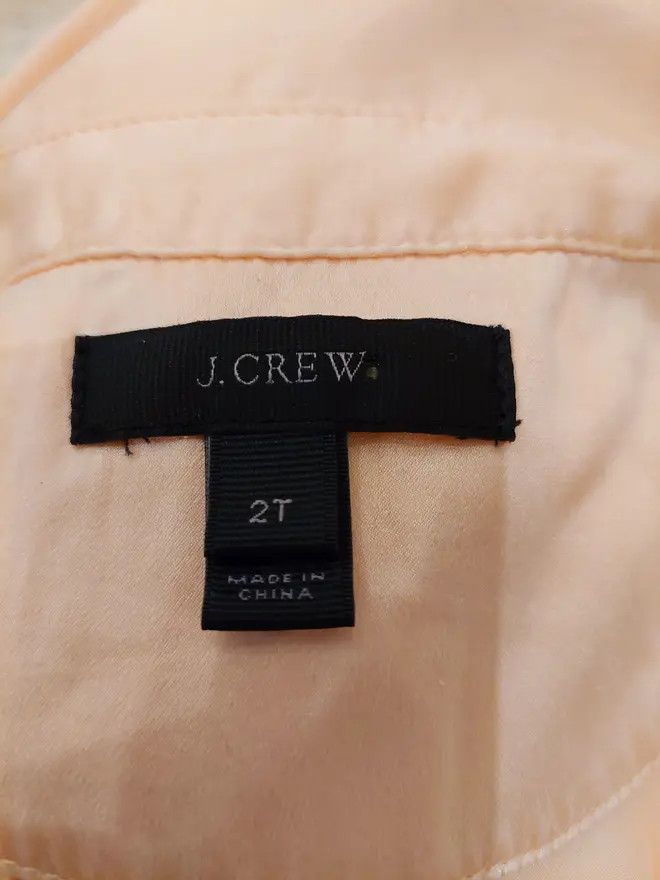 J.Crew 100% silk shirt J.Crew apricot luxury soft unique 80s 90s Size S / US 4 / IT 40 - 5 Thumbnail