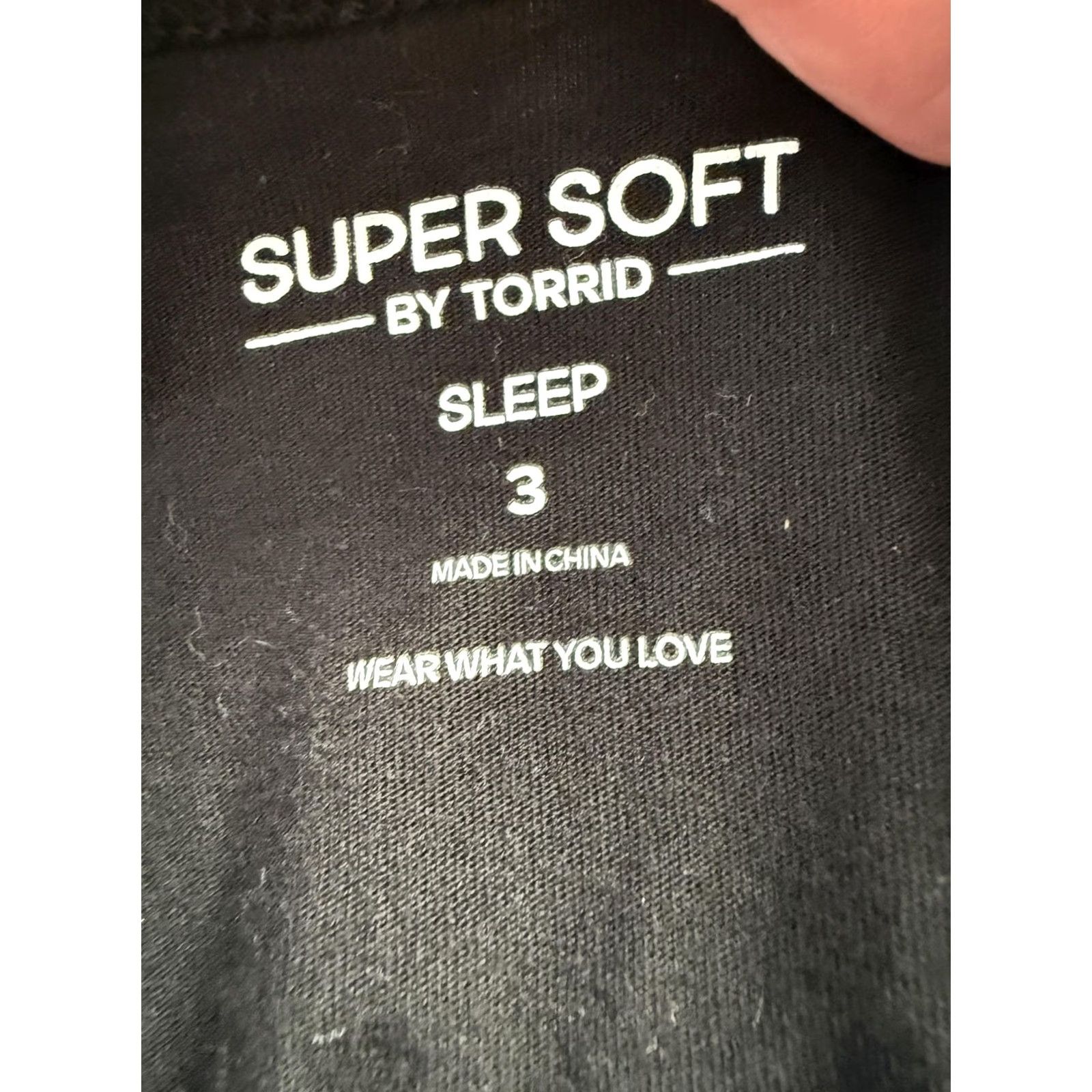 Torrid Super Soft by Torrid Romper Womens 3 Black Cami Sleep One Piece Drawstring Size 26" / US 2 / IT 38 - 2 Thumbnail