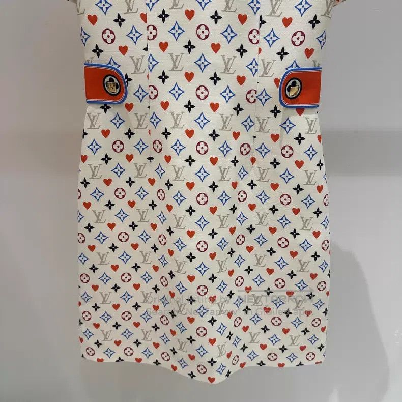 Louis Vuitton Louis Vuitton Cotton wool presbyopic full print dress Size XS / US 0-2 / IT 36-38 - 3 Thumbnail