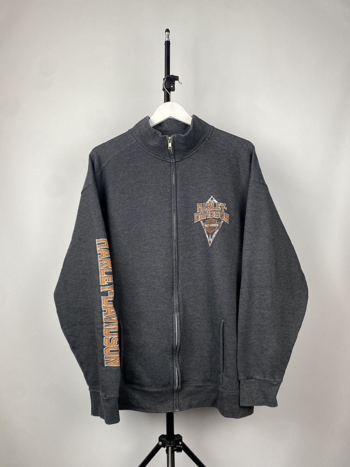 Harley Davidson × Vintage Vintage Harley Davidson Florida Black ZIP Hoodie Size US XL / EU 56 / 4 - 2 Thumbnail