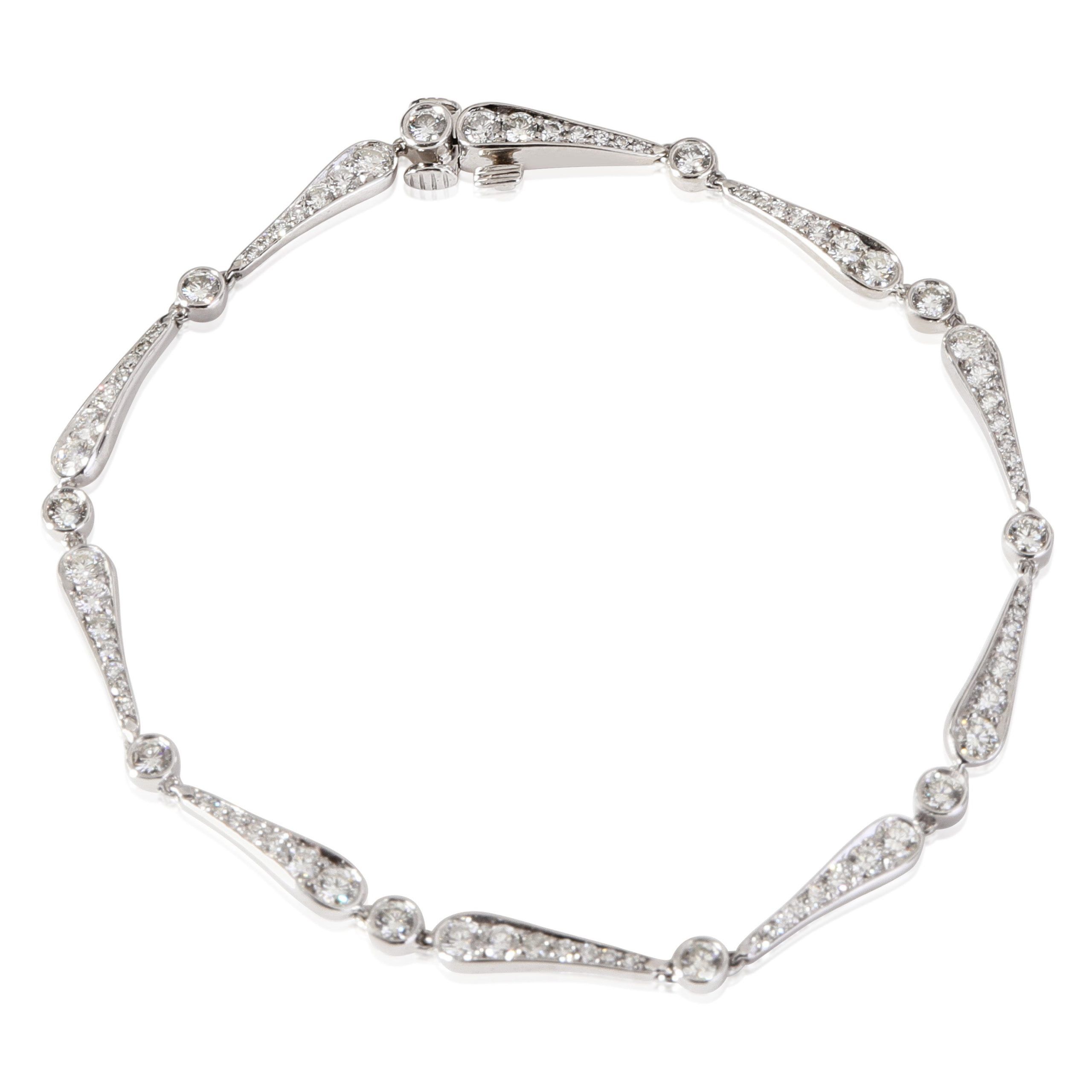 Tiffany & Co. Jazz Diamond Bracelet in Platinum 1.70 CTW