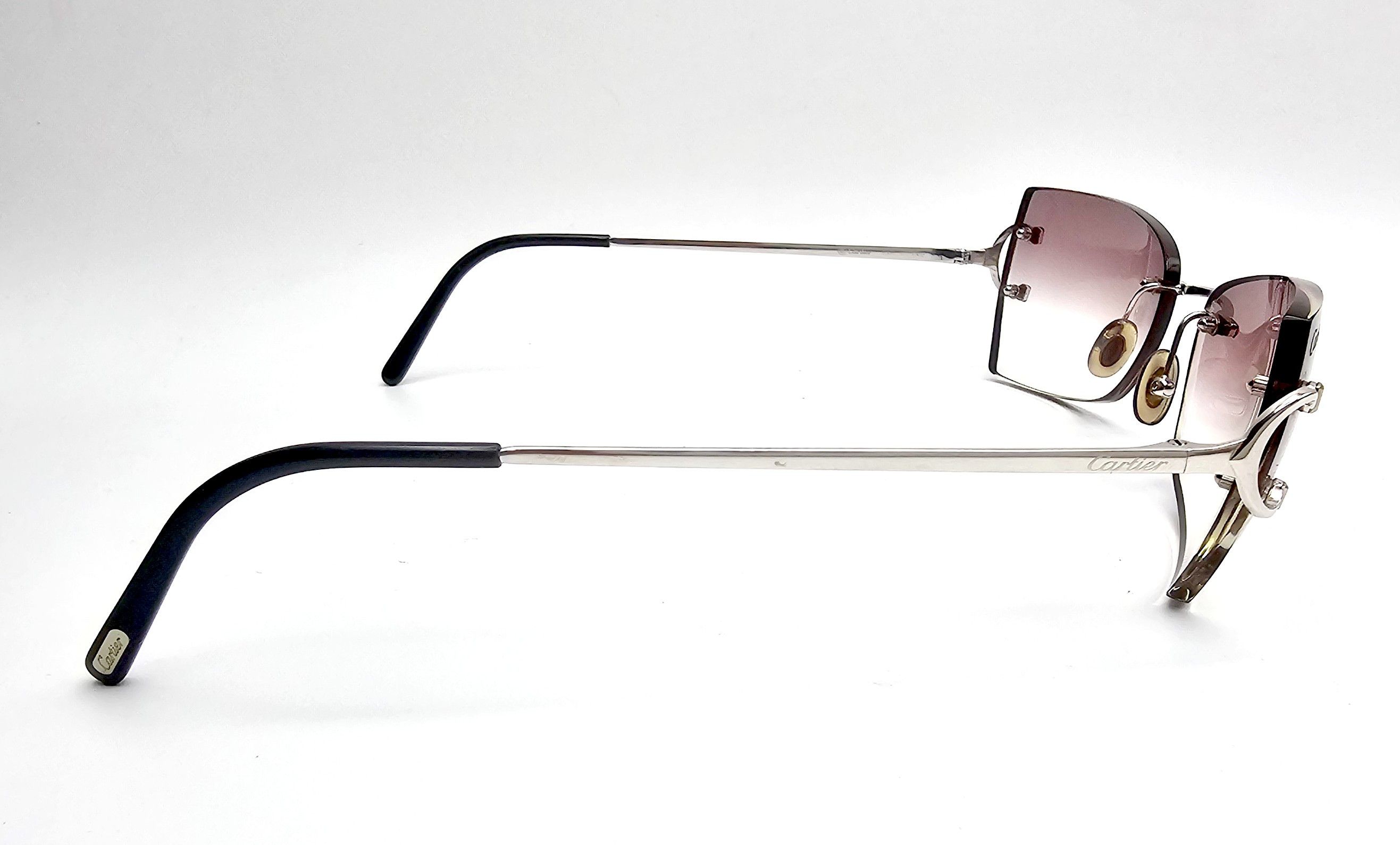 Cartier Cartier Big C Occhiali Silver Sunglasses Size ONE SIZE - 7 Thumbnail