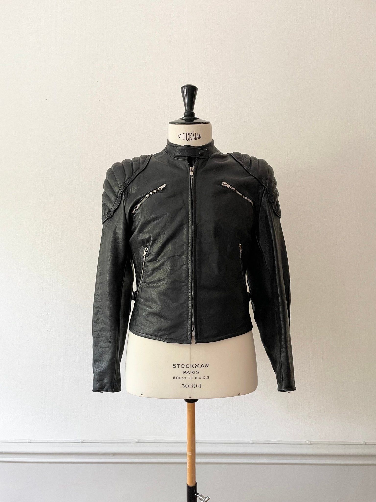 Vintage 1940's Motorcycle Goatskin Jacket - Small Size US S / EU 44-46 / 1 - 1 Thumbnail
