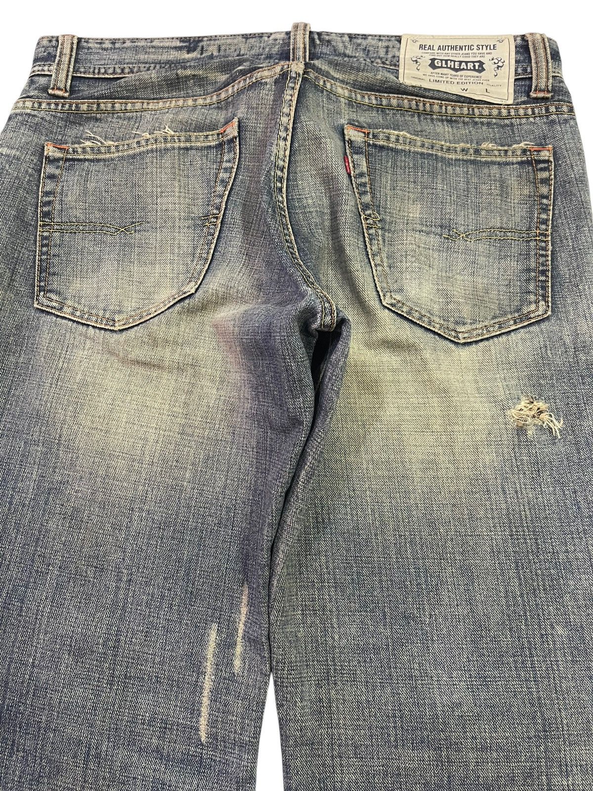 Hysteric Glamour Vintage Japanese Brand Mud Wash Distress Style Baggy Jeans Size US 36 / EU 52 - 5 Thumbnail