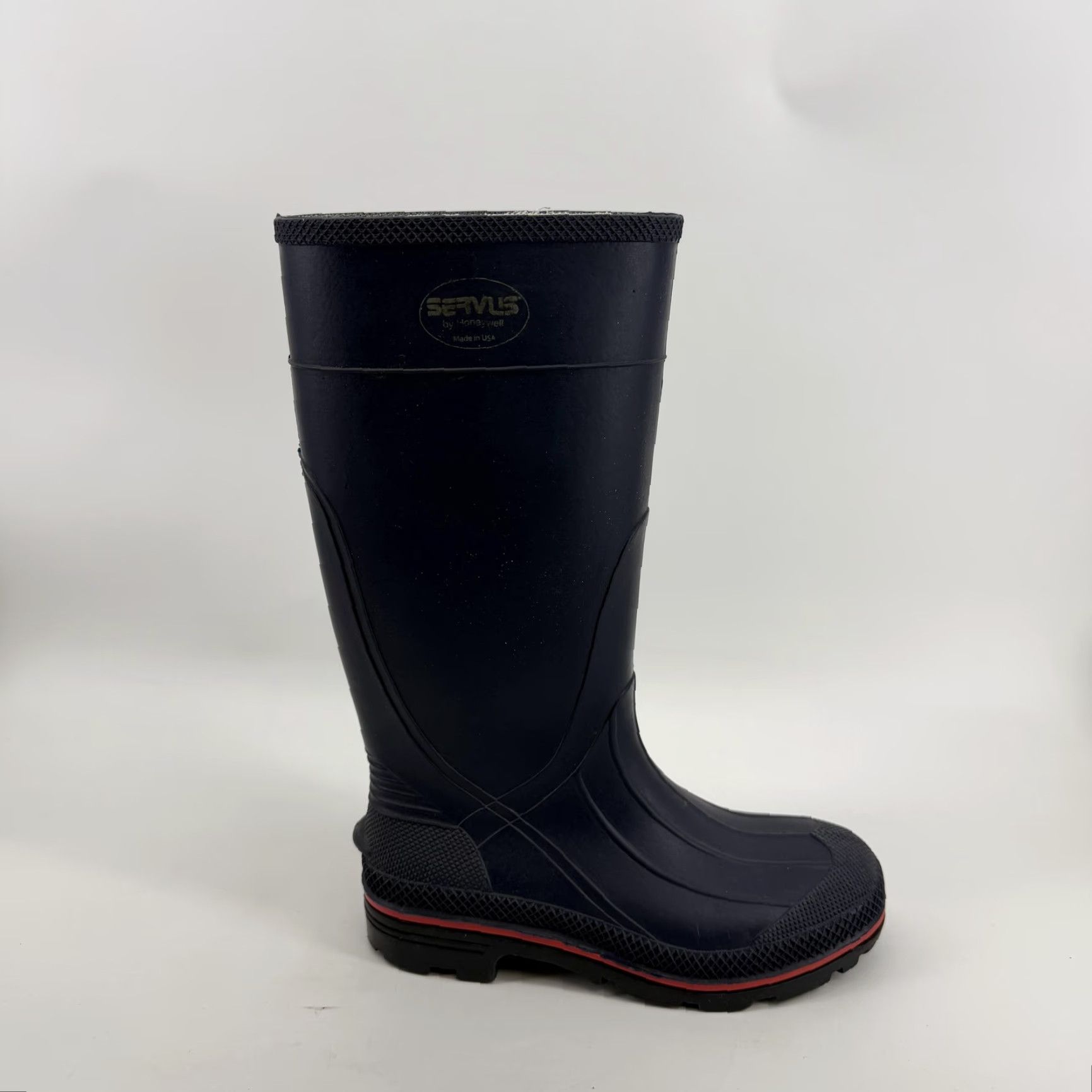 Vintage Servus Rain Boots Mens 8 Blue Rubber Waterproof Slip Resistant Mid-Calf Workwear Boots Mens Blue Rubber Waterproof Slip Resistant Boots Size US 8 / EU 41 - 2 Thumbnail