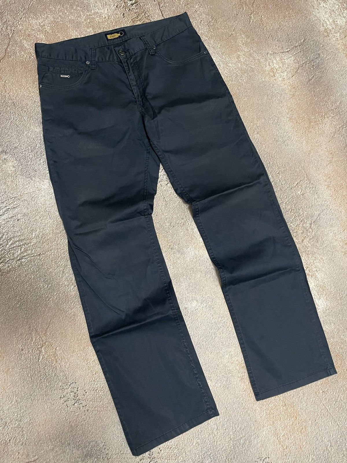 Zilli Zilli Mens Cotton Light Navy Chino Pants Size US 33 - 1 Thumbnail