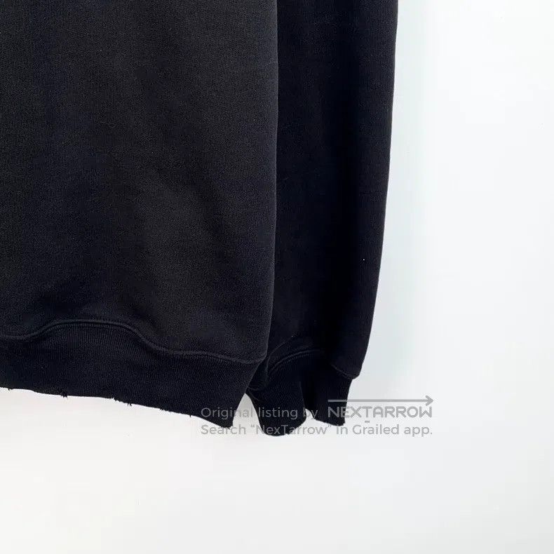 Balenciaga Balenciaga Black Church Lettering Printed Cotton Hooded Dr Size US M / EU 48-50 / 2 - 5 Thumbnail