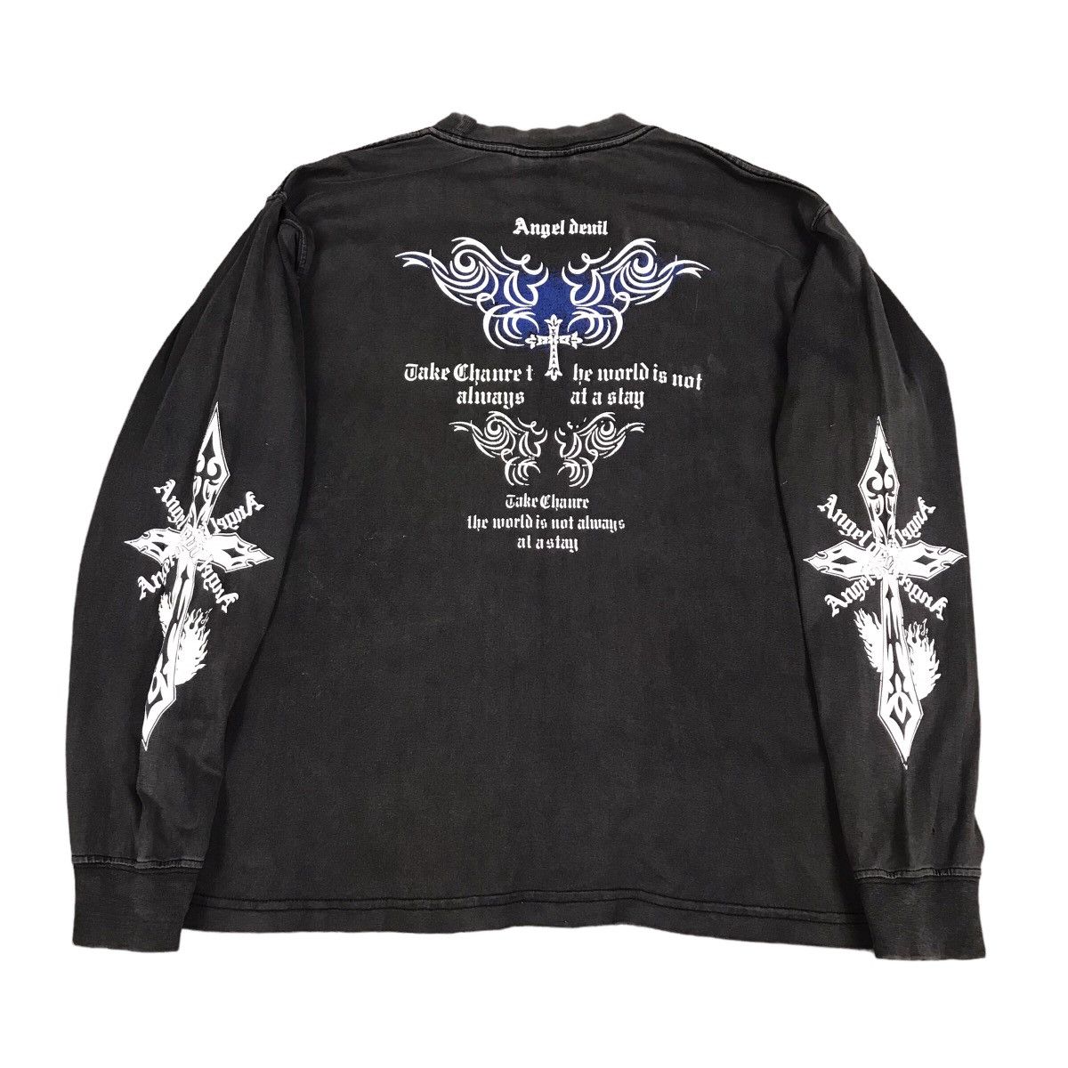 ★OY★ANGEL&DEVIL SPORTS JERSEY LONG SLEEVE-BLACK★正規品 OY (오와이) Ι OPENYARD