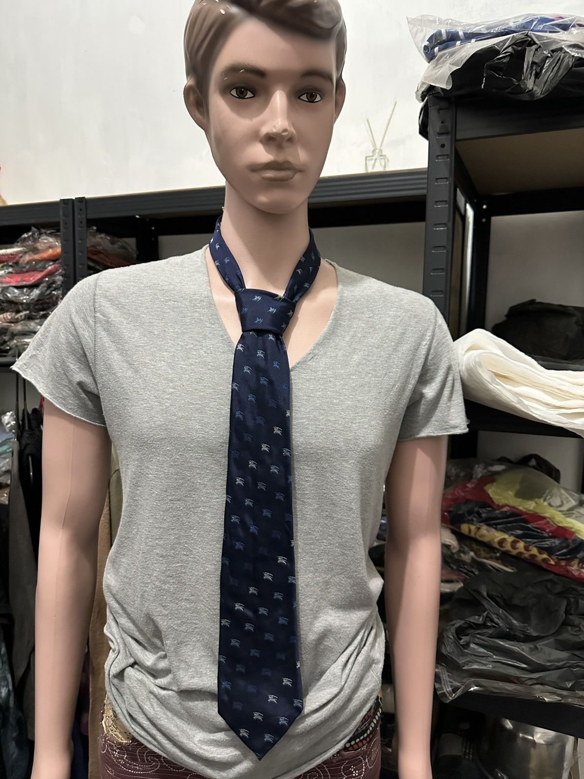 Burberry × Vintage Vintage Burberry Tie Made In England Size ONE SIZE - 1 Thumbnail