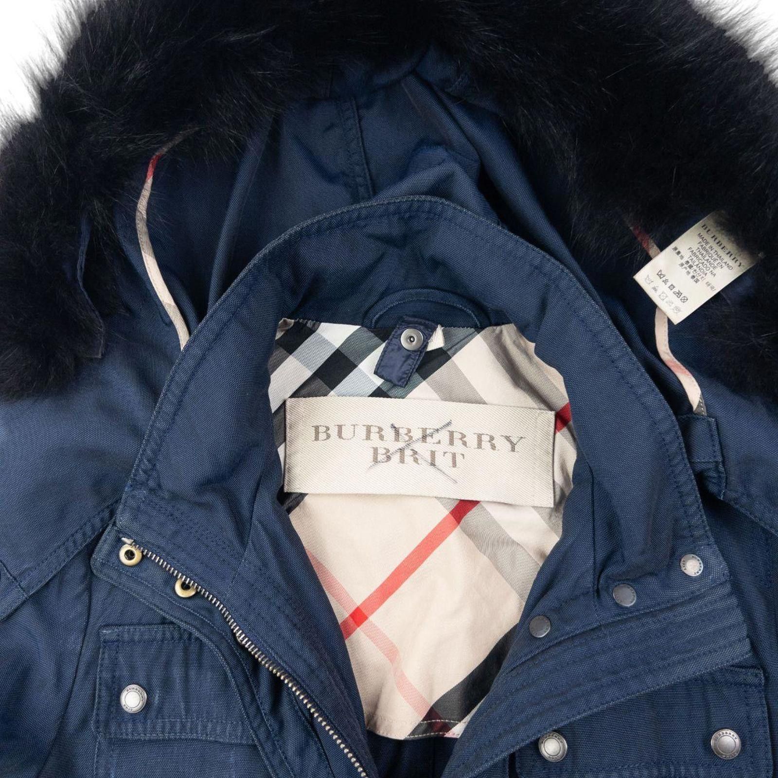 Burberry Vintage Burberry Brit Fur Hood Jacket Womens Size M Size M / US 6-8 / IT 42-44 - 5 Thumbnail