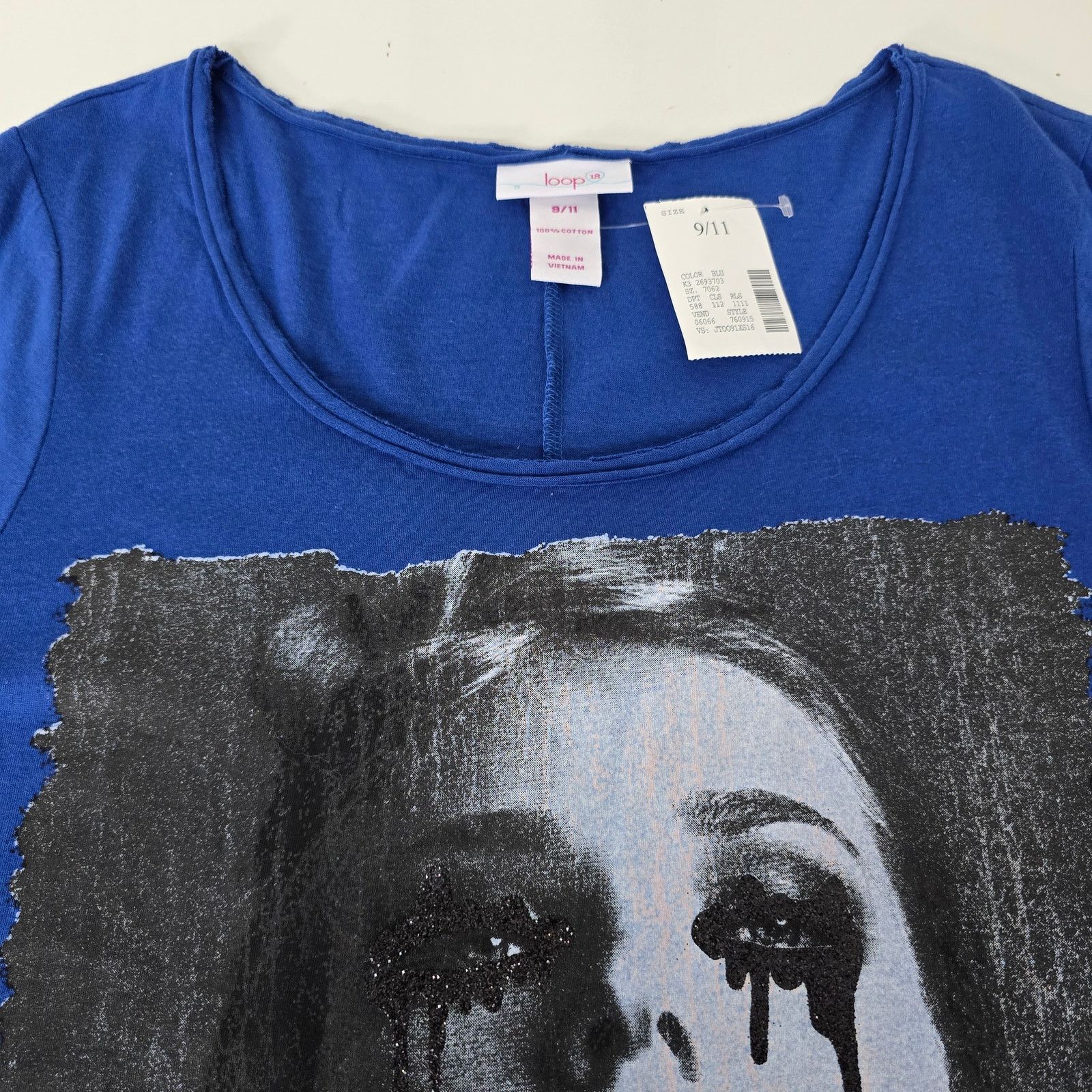 Other NWT Loop 18 Blue Graphic Tee 3/4 sleeve - Size 9/11 M Goth Size M / US 6-8 / IT 42-44 - 10 Thumbnail