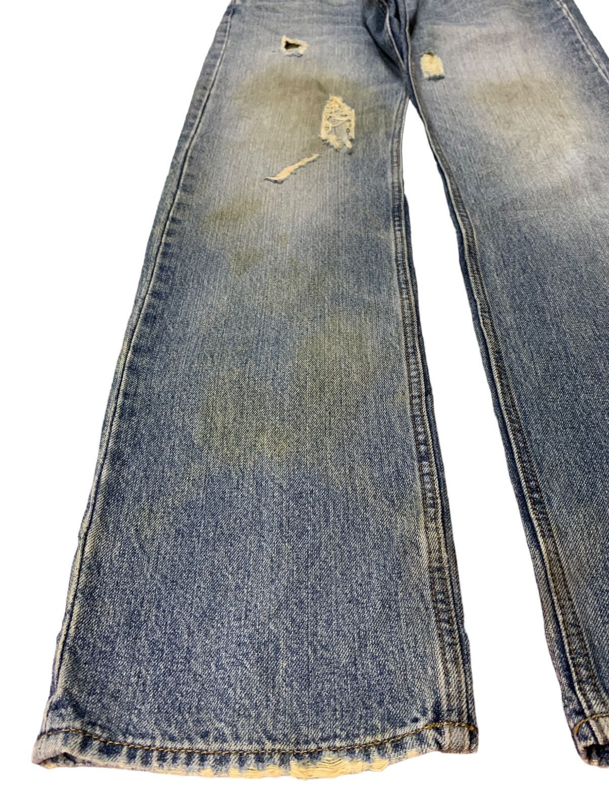 Japanese Brand Vintage Japanese Brand Mud Wash Distressed Baggy Jeans Size US 33 - 6 Thumbnail