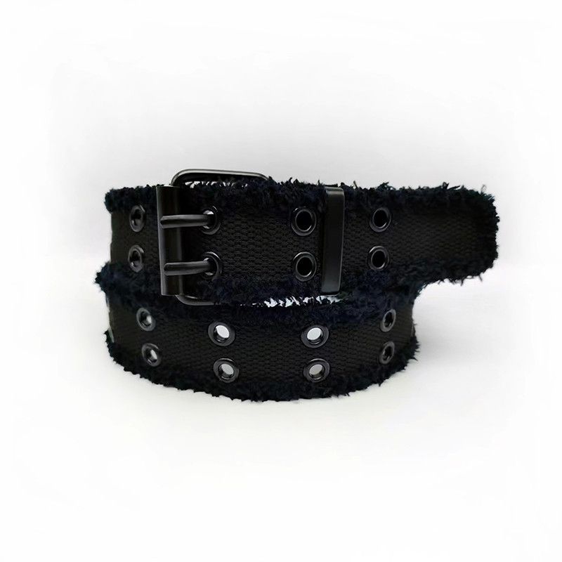 Japanese Brand Distressed Grommet Belt Size ONE SIZE - 4 Thumbnail