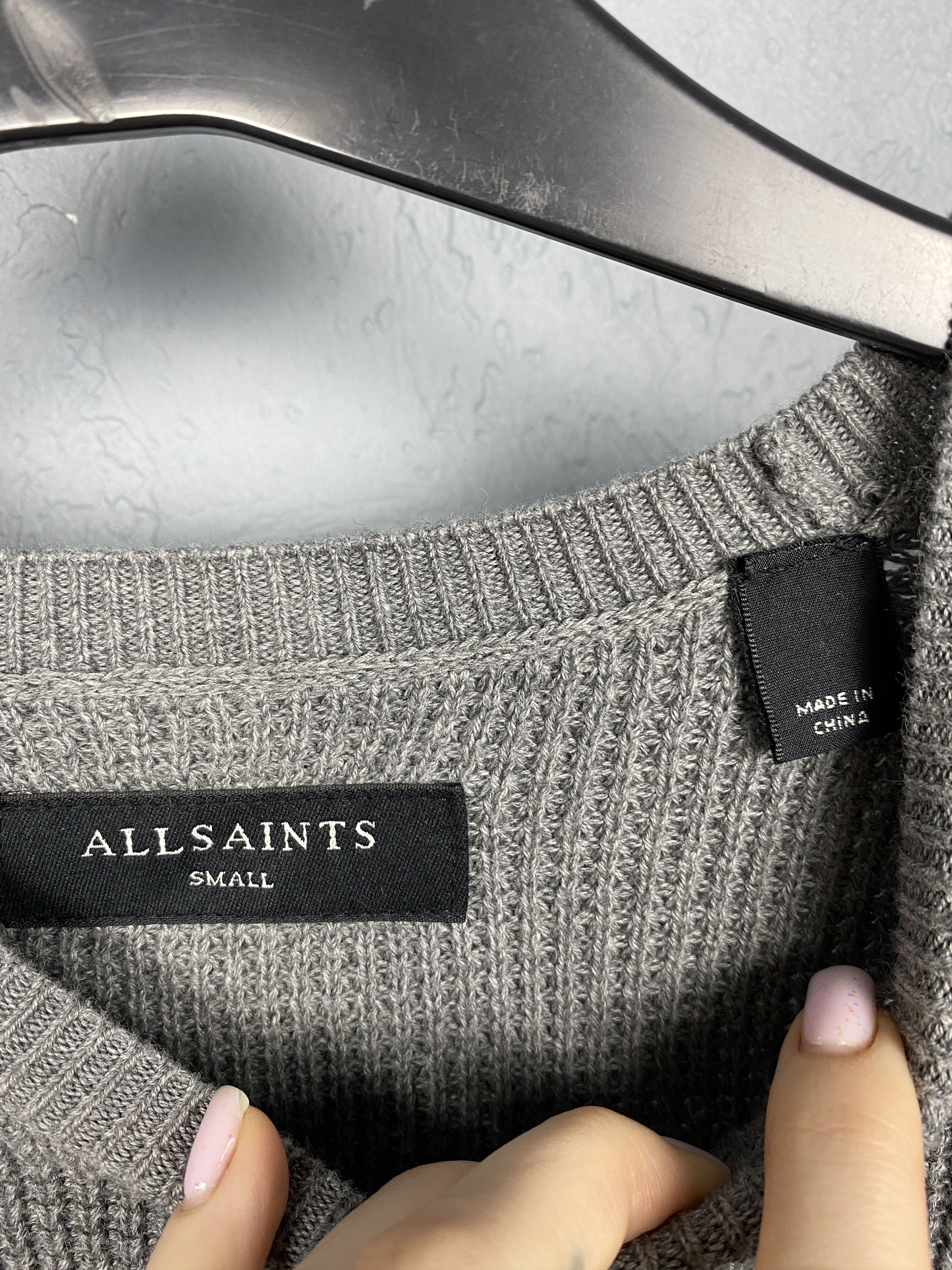 Allsaints Allsaints Mens Rias Crew Neck Knit Sweater Y2K Size US S / EU 44-46 / 1 - 4 Thumbnail