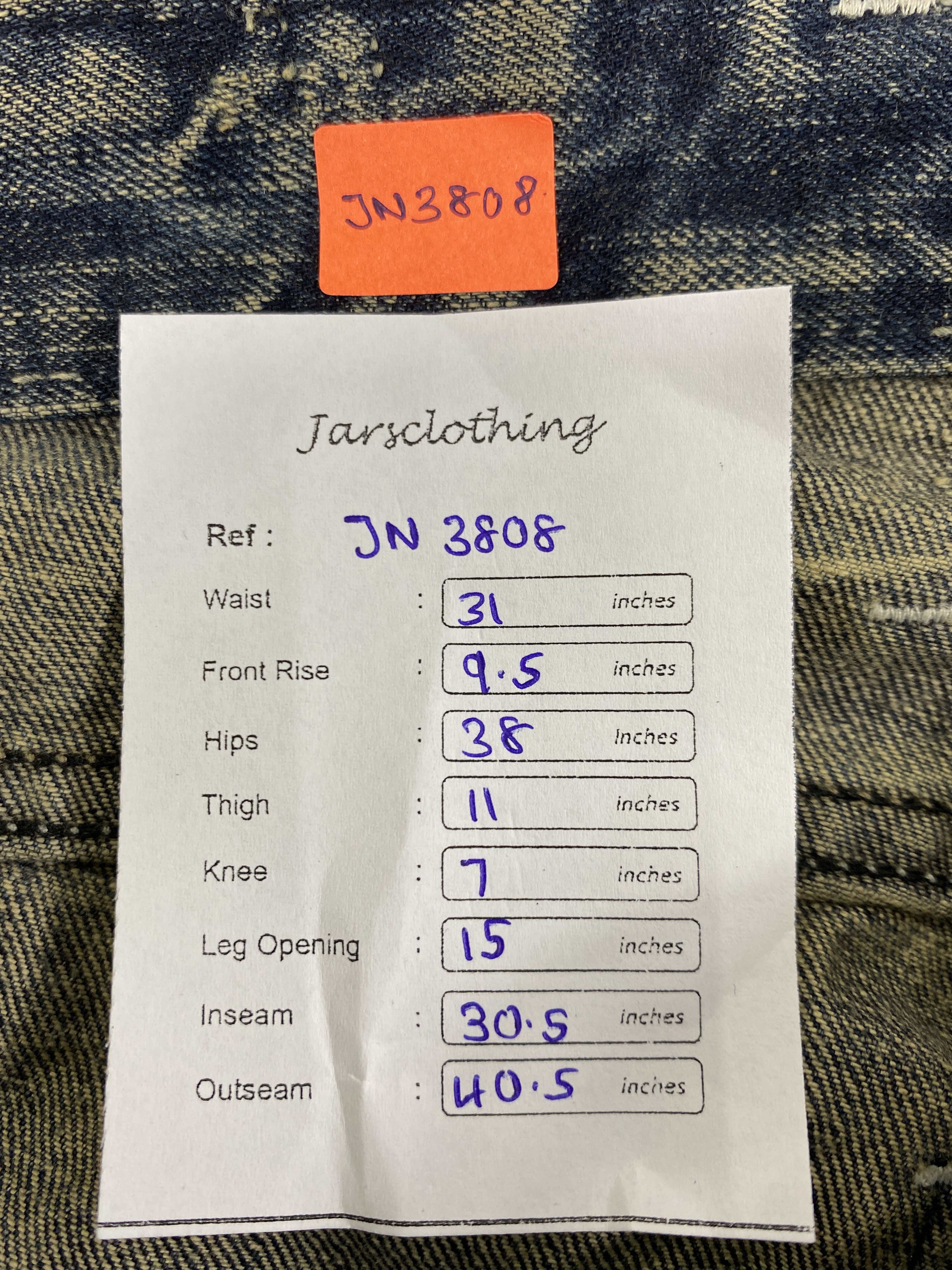 Japanese Brand Vintage Japanese Distressed Jeans 31x30.5 Denim- JN3808 Size US 31 - 8 Thumbnail