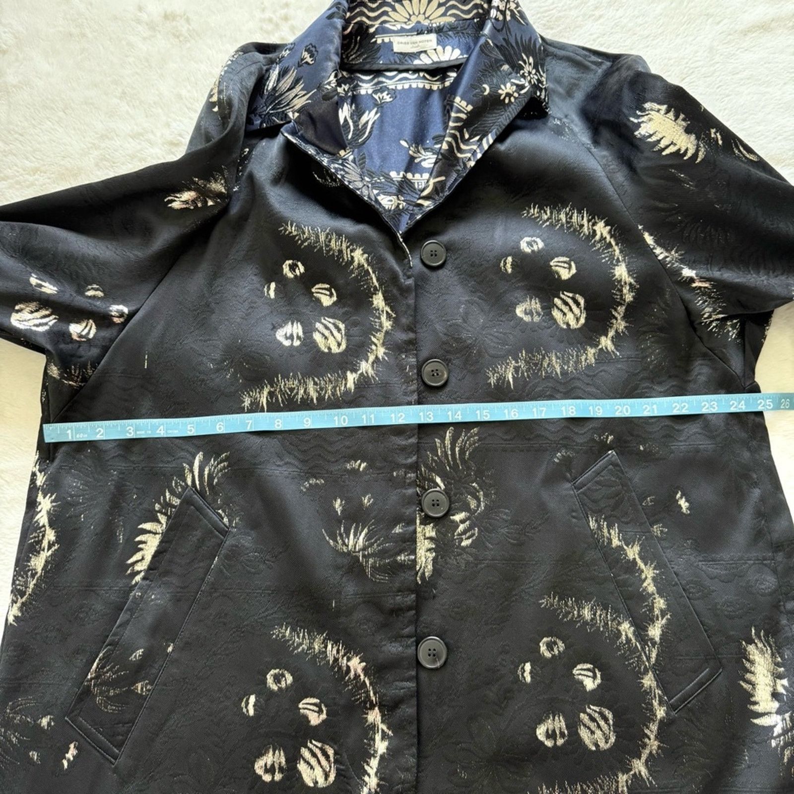 Dries Van Noten Dries Van Noten silk/wool printer coat size S Retail 3600$ Size S / US 4 / IT 40 - 11 Thumbnail