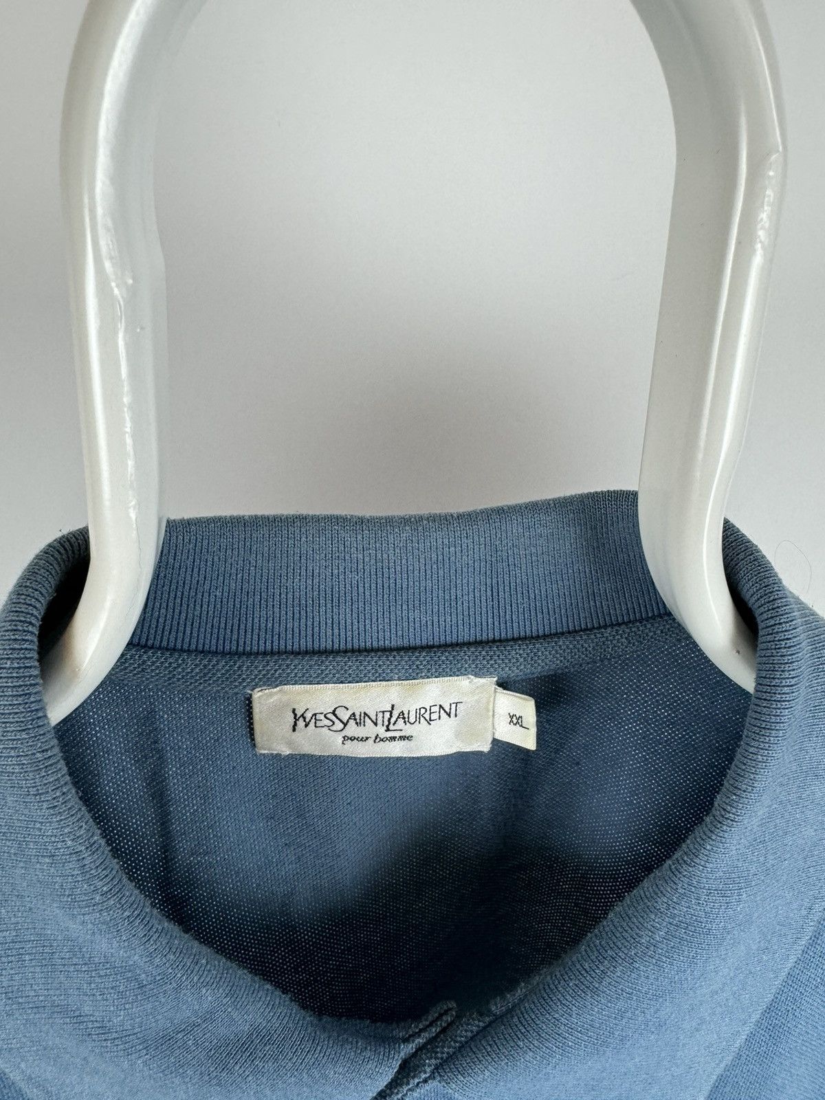 Vintage × Yves Saint Laurent Vintage Yves Saint Laurent Striped Polo Size US XXL / EU 58 / 5 - 3 Thumbnail