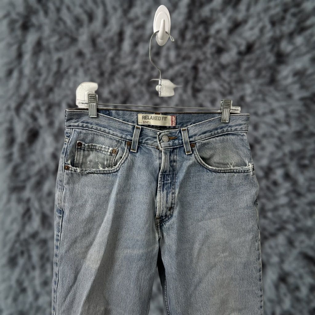 Levi's VINTAGE Levi's 550 Jeans Mens 31x31 Blue Light Wash Relaxed Fit Tapered Leg Denim Size US 31 - 1 Thumbnail