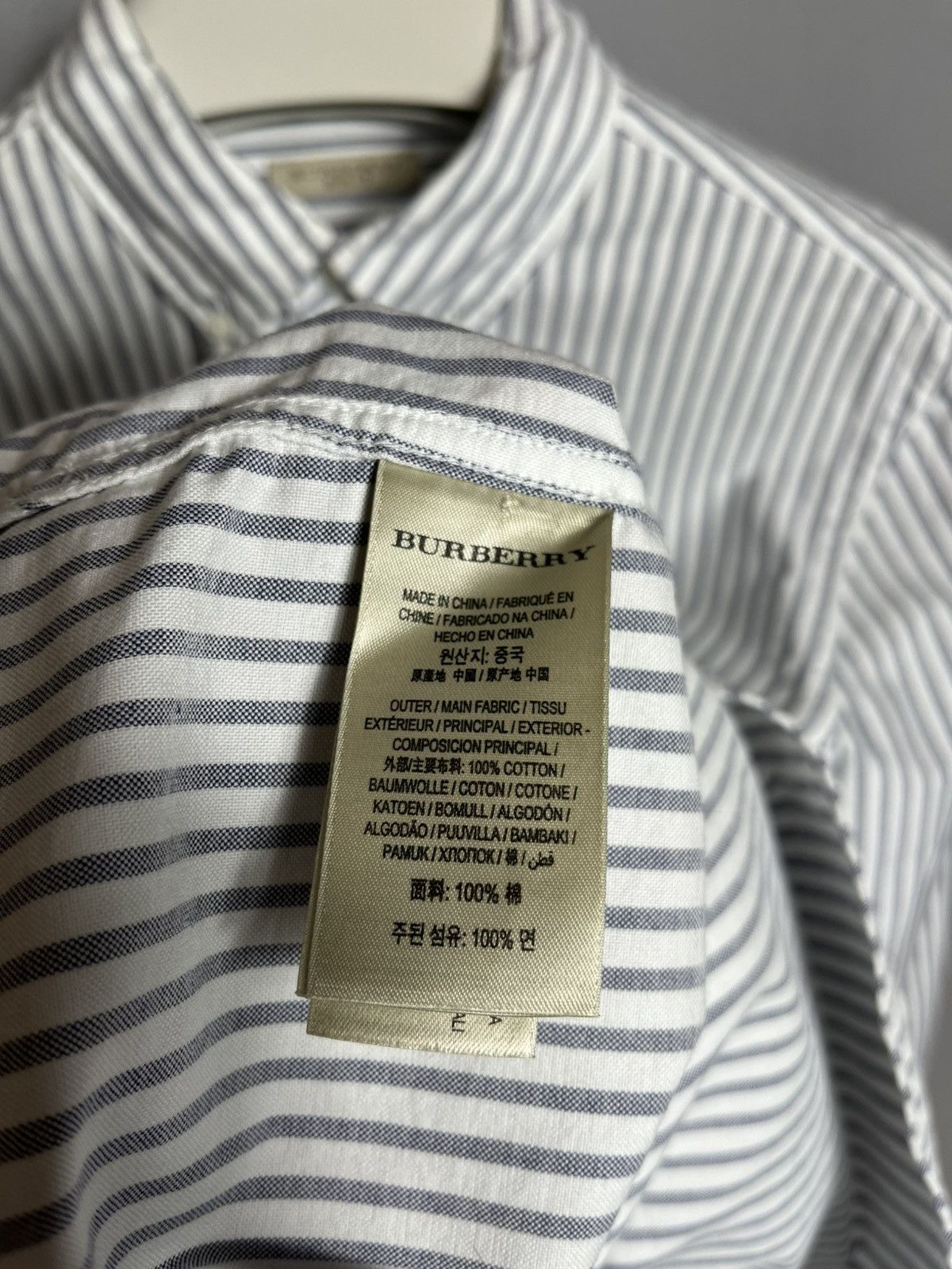 Burberry Burberry Brit mens shirt button down long sleeve striped Size US S / EU 44-46 / 1 - 9 Thumbnail
