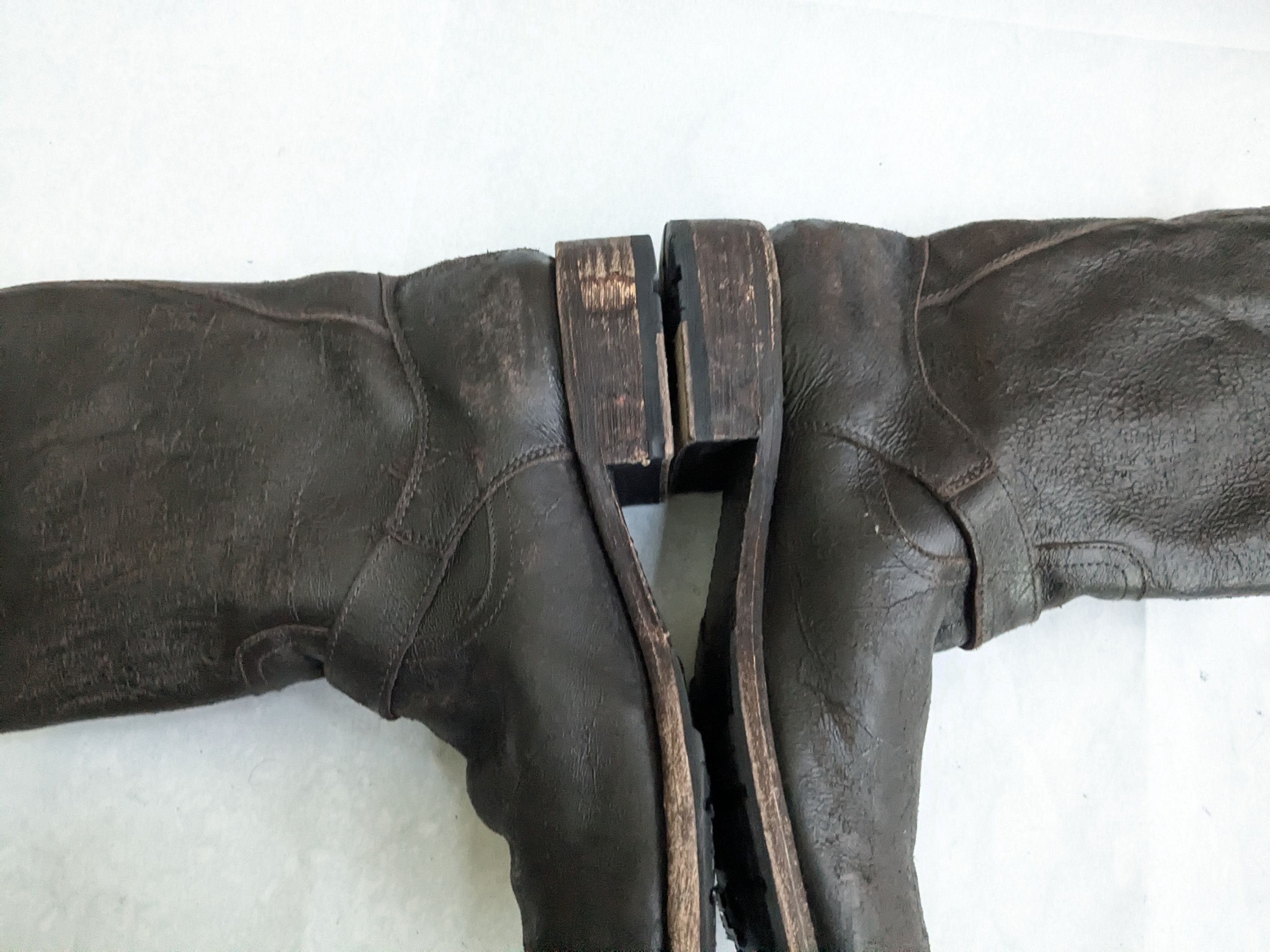 Frye Frye Engineer Boots Brown Leather 11.5 D Leather Buckle Size US 11.5 / EU 44-45 - 14 Thumbnail