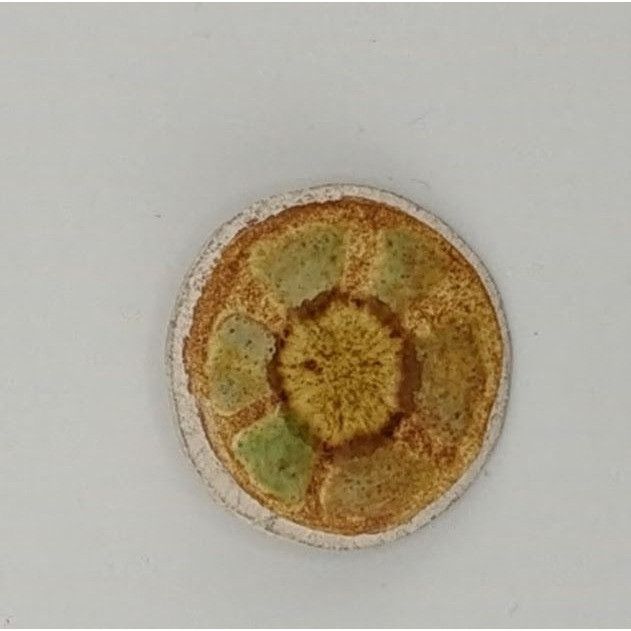 Handmade Vintage Handmade Hippie Ceramic Floral Brooch Size ONE SIZE - 4 Thumbnail