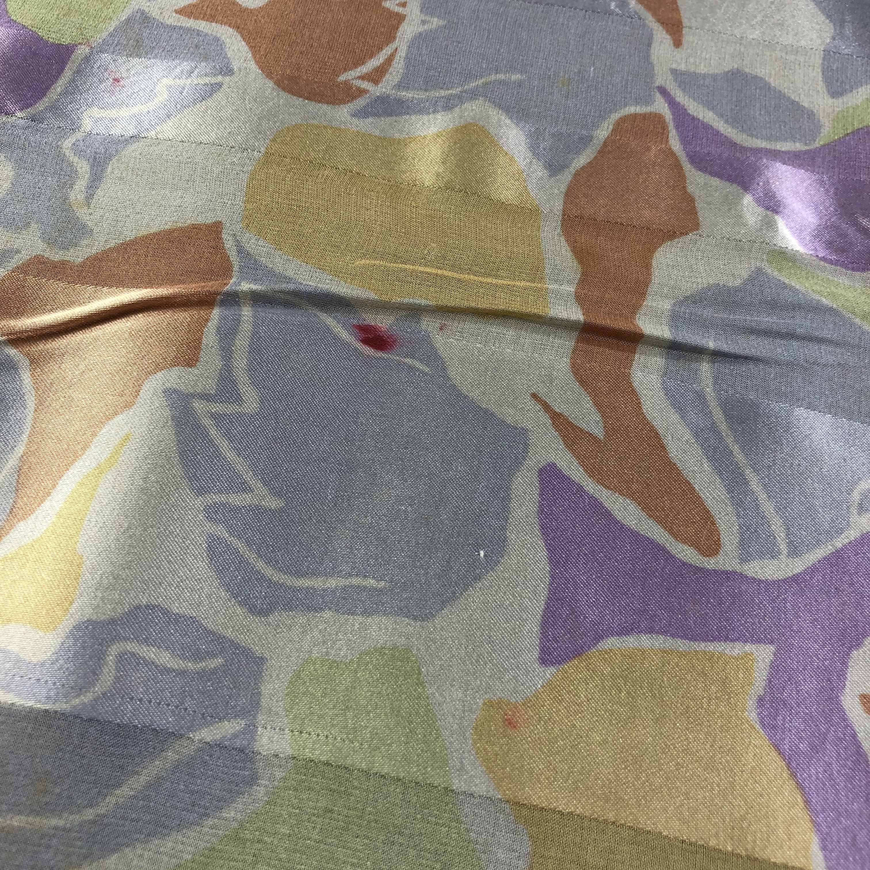 Pierre Balmain Vintage Pierre Balmain Floral Silk Scarf M495 Size ONE SIZE - 14 Thumbnail