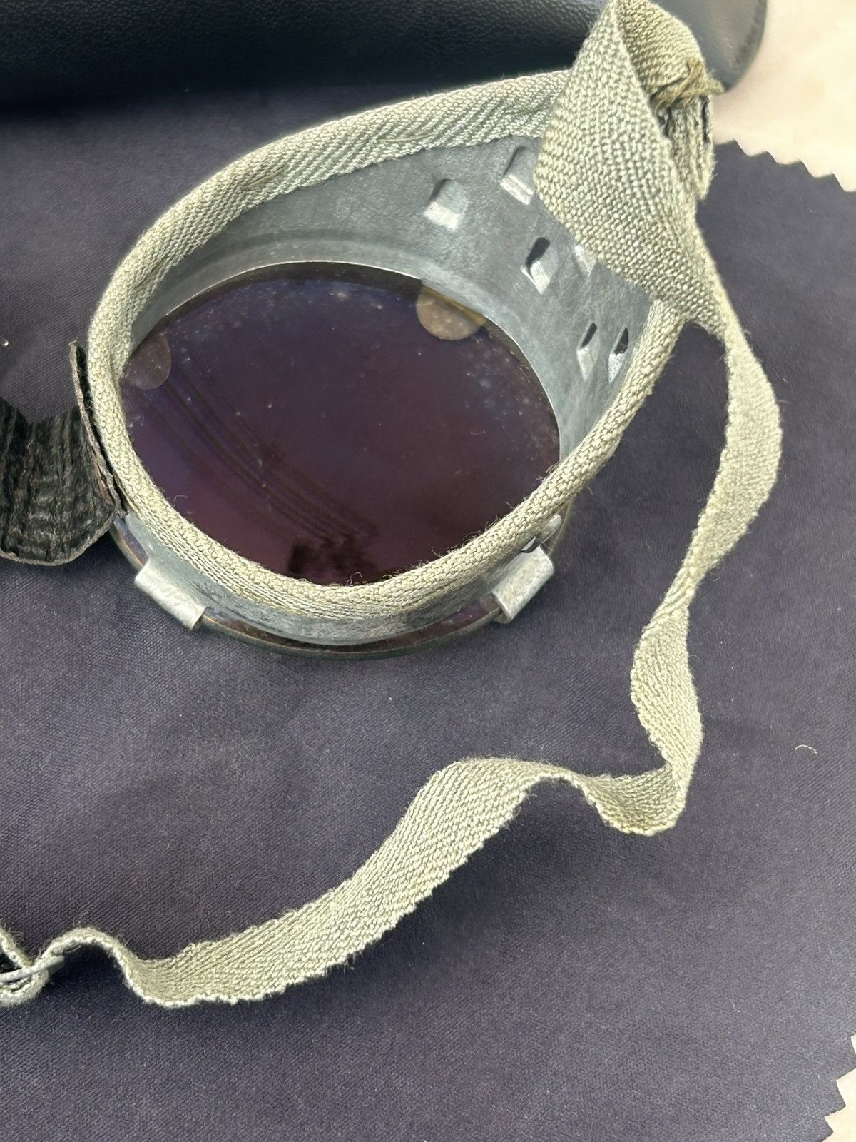Vintage World War II Steam Punk Germany Goggle 30s - 40s Size ONE SIZE - 9 Thumbnail