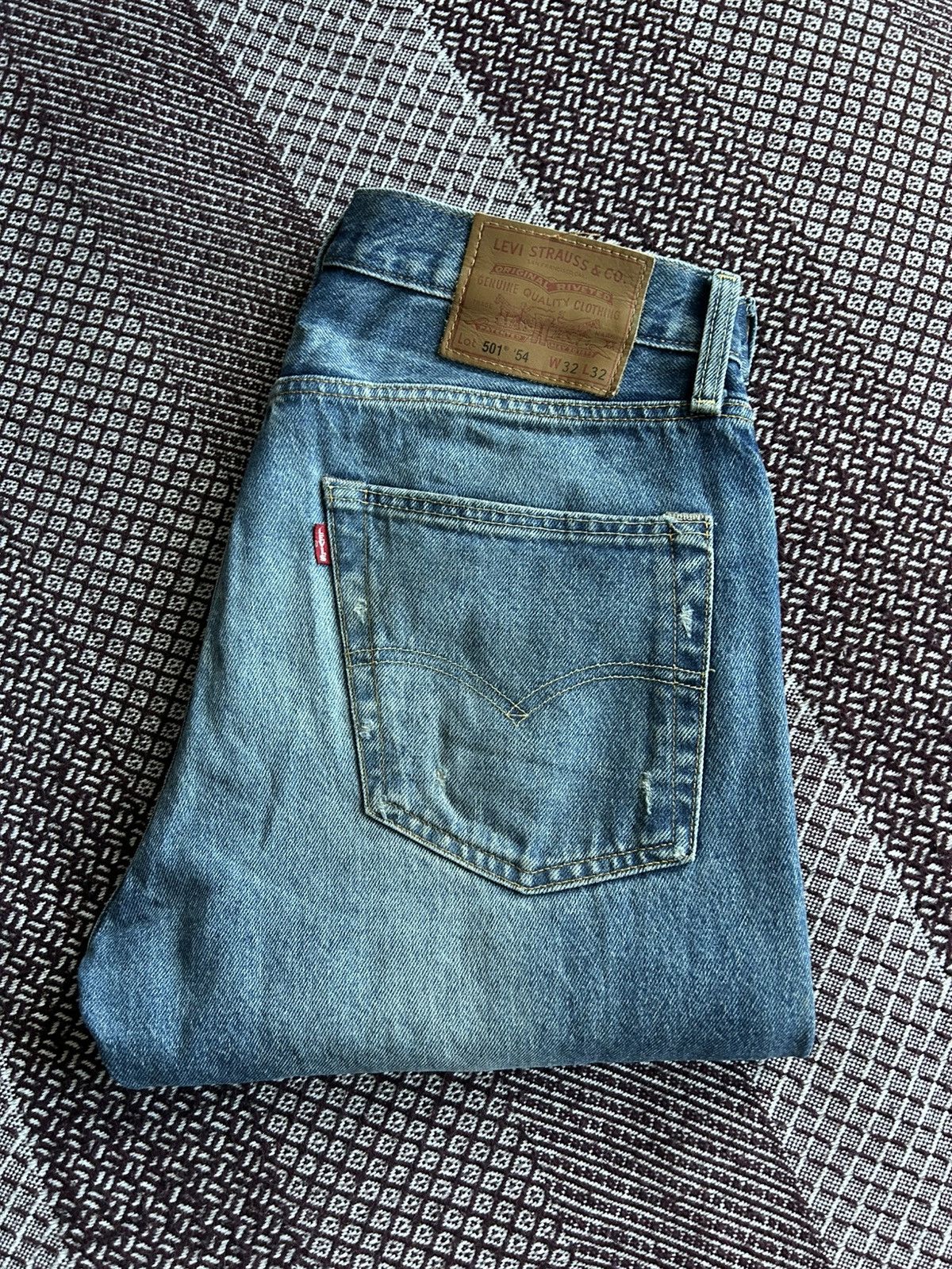 Levi's Vintage Levis 501 Premium Big E Jeans Thrashed Wash Size W32 Size US 32 / EU 48 - 16 Thumbnail