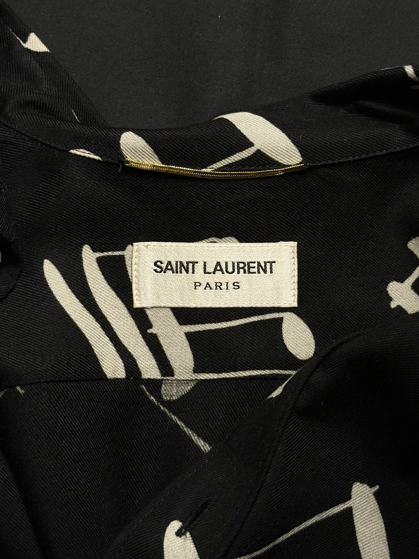 Saint Laurent Paris Saint Laurent "Palladium" music note long button-up shirt Size XS / US 0-2 / IT 36-38 - 3 Thumbnail