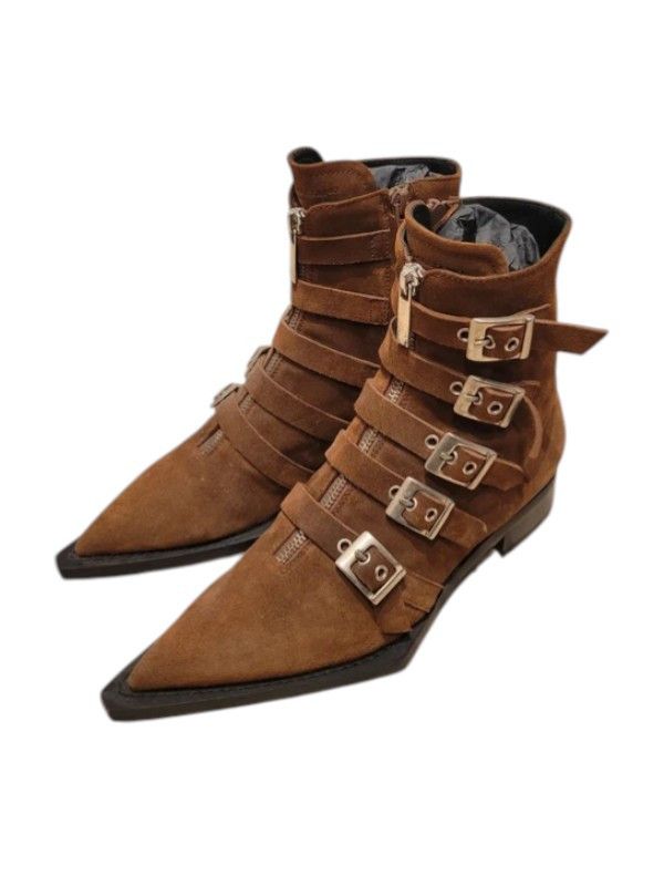 John Galliano SUEDE BOOTS Size US 8 / IT 38 - 3 Thumbnail