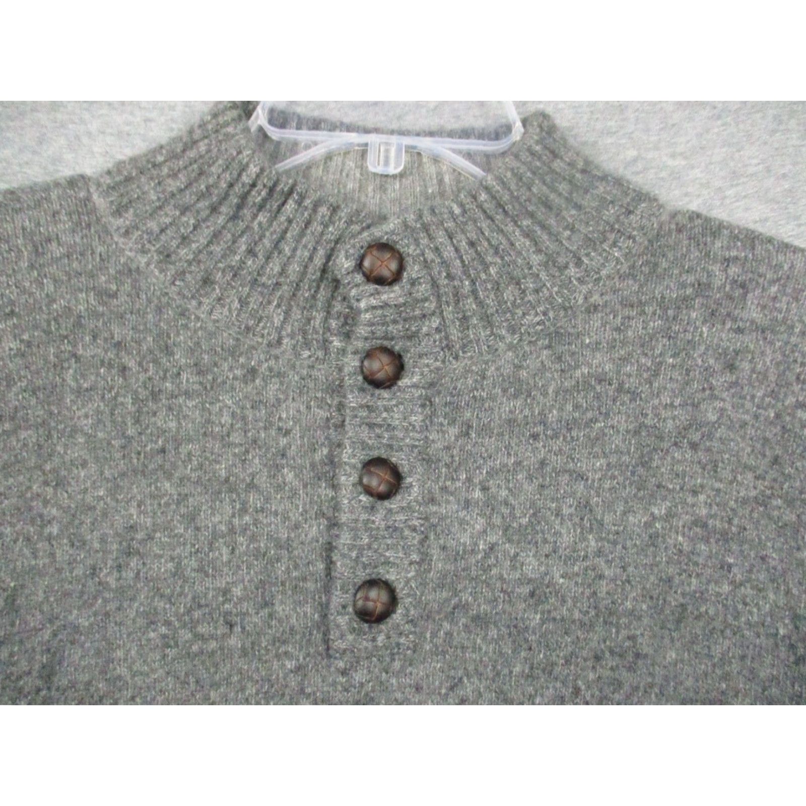 Vintage VINTAGE Daniele Blasi Sweater Mens Large Gray Wool Blend Collared Long Sleeve Italy Regular Size US L / EU 52-54 / 3 - 2 Thumbnail