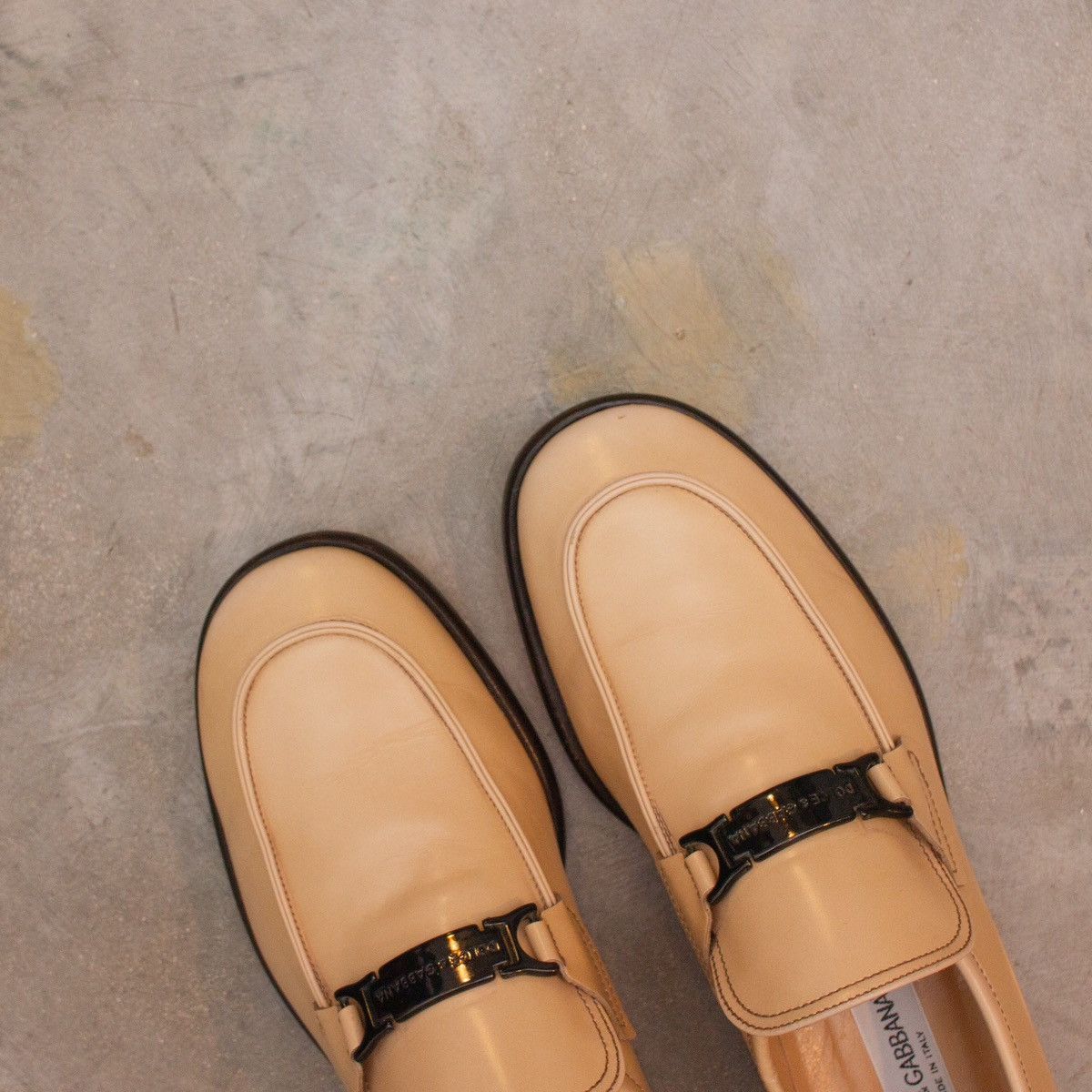 Dolce & Gabbana 895$MRP Dolce & Gabbana Ivory Round Toe Loafers Size US 8.5 / EU 41-42 - 10 Thumbnail