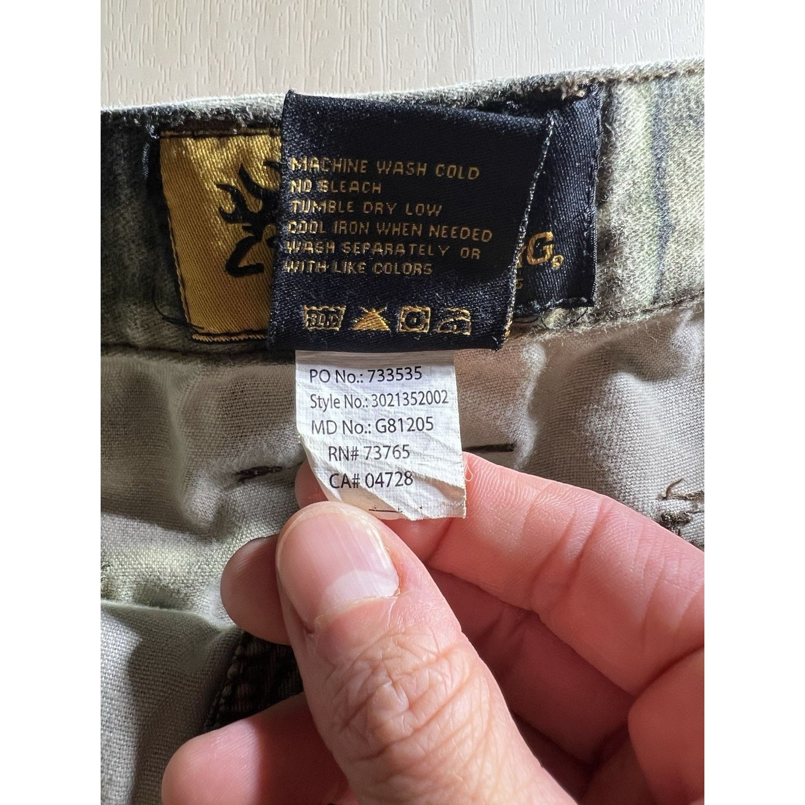 Mossy Oaks Browning Camo Cargo Pants Size M Mossy Oak Break Up Hunting Size US 30 / EU 46 - 7 Thumbnail