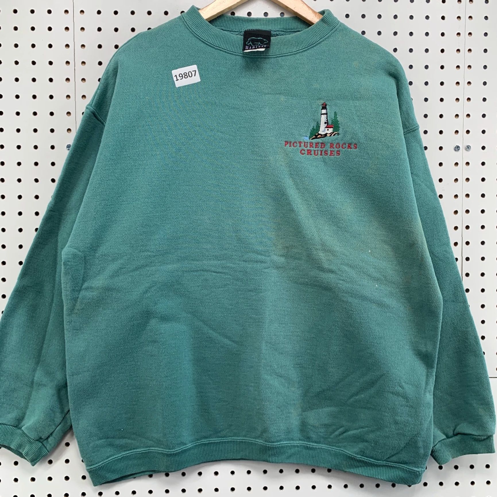 Habitat Vintage Habitat Pictured Rock Cruises Crew Neck Sweatshirt Adult XL Green 90s Nature Outdoor Men's Size US XL / EU 56 / 4 - 5 Thumbnail