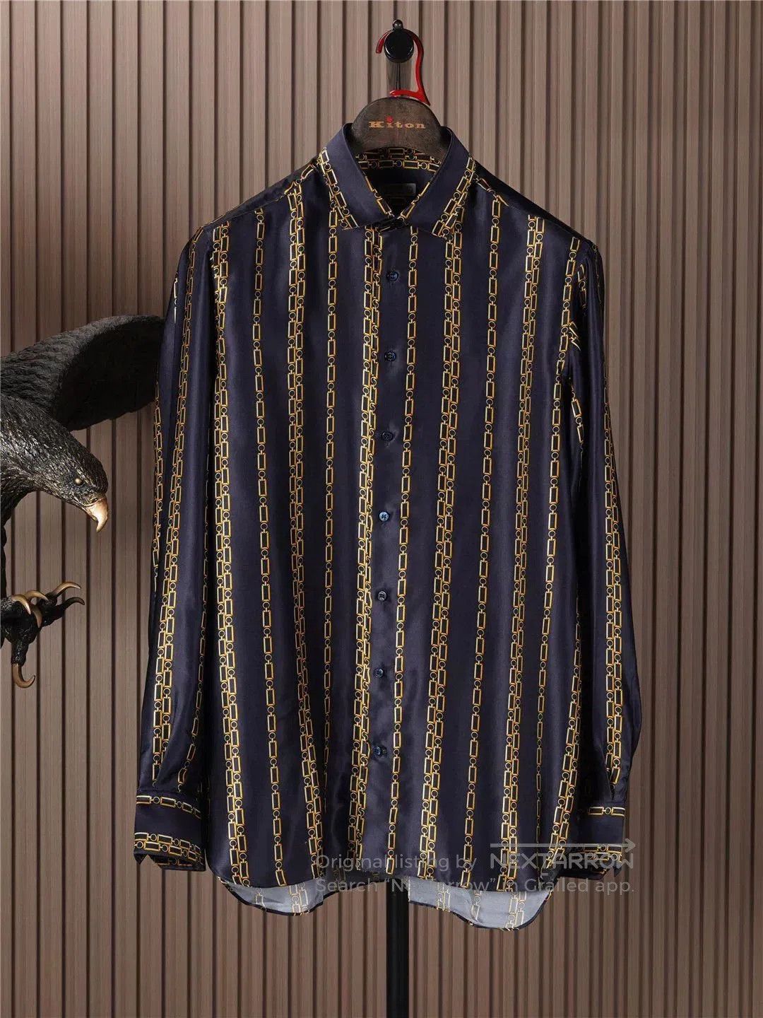 Zilli ZILLI Silk Shirt with Unique Design. Size US XS / EU 42 / 0 - 1 Thumbnail