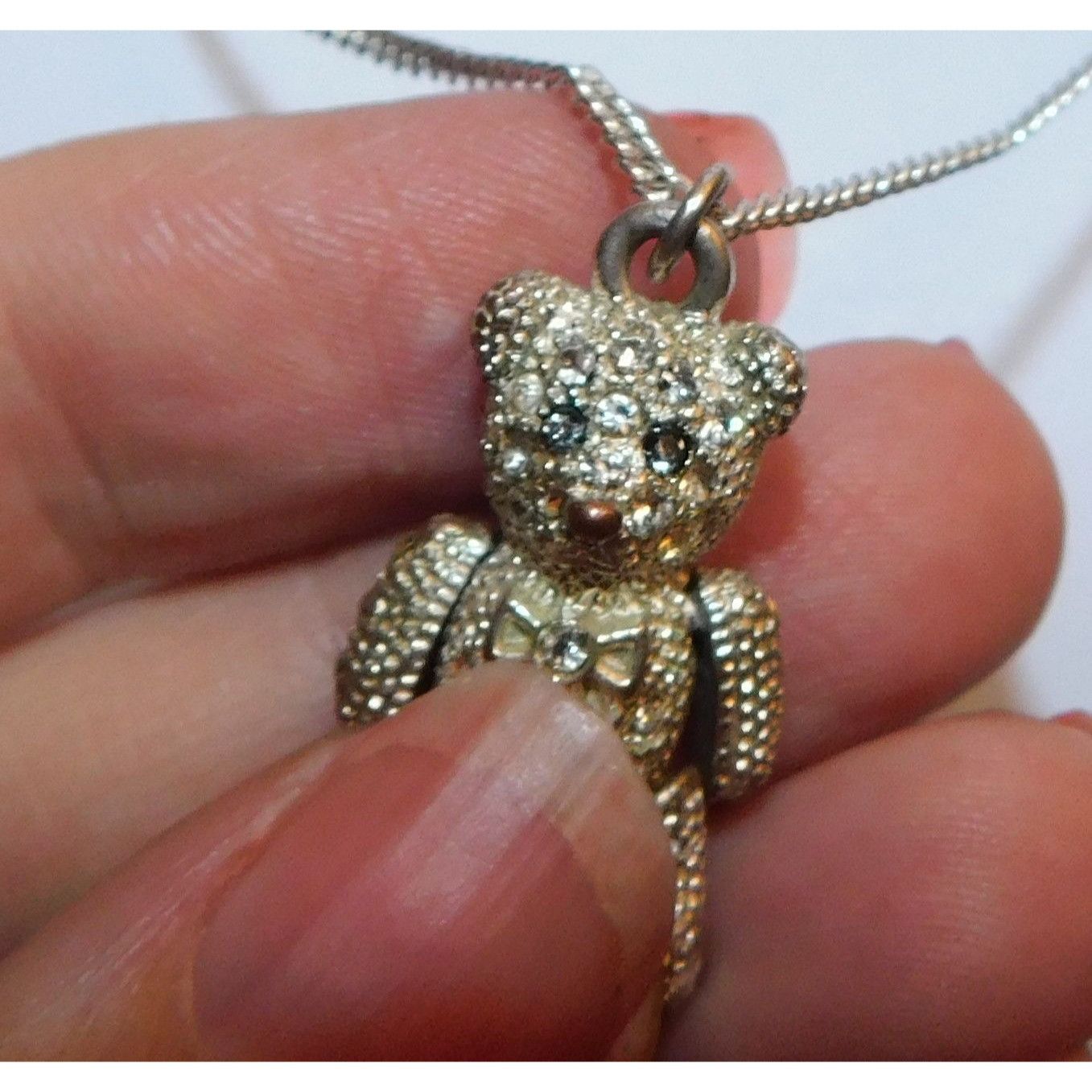Other Articulated Rhinestone Bear Pendant Necklace Size ONE SIZE - 9 Thumbnail