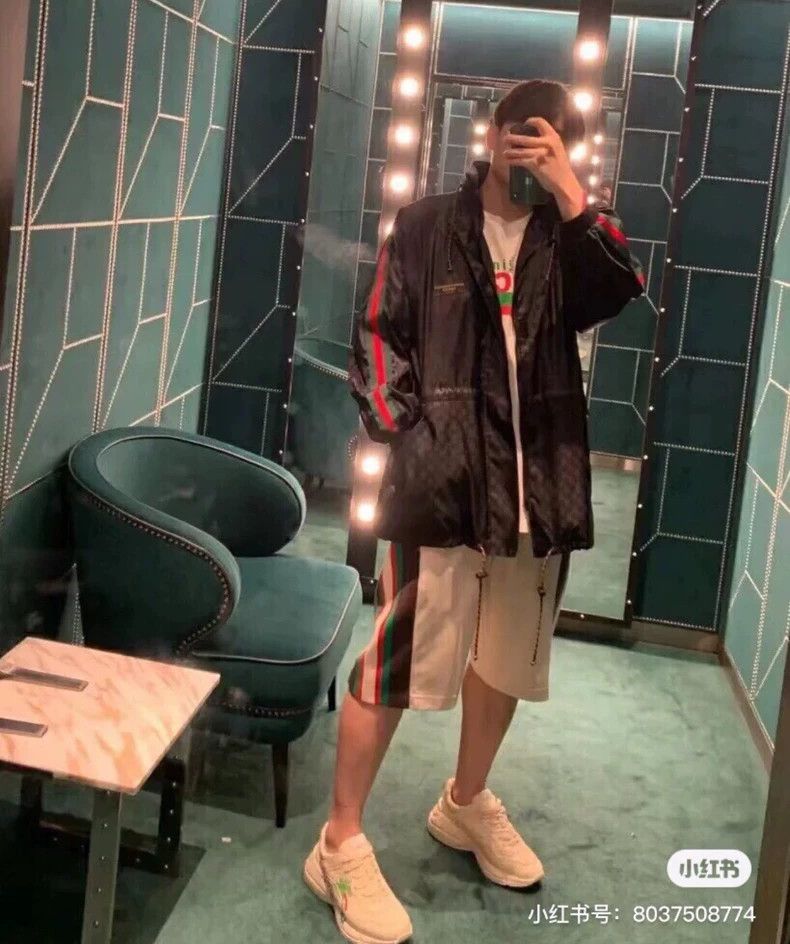 Gucci Gucci Logo jacquad loose long-sleeved jacket nylon jacket Size US S / EU 44-46 / 1 - 7 Thumbnail