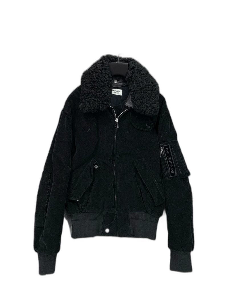 Saint Laurent Paris Saint Laurent Shearling Collar Bomber Jacket Size US M / EU 48-50 / 2 - 1 Thumbnail