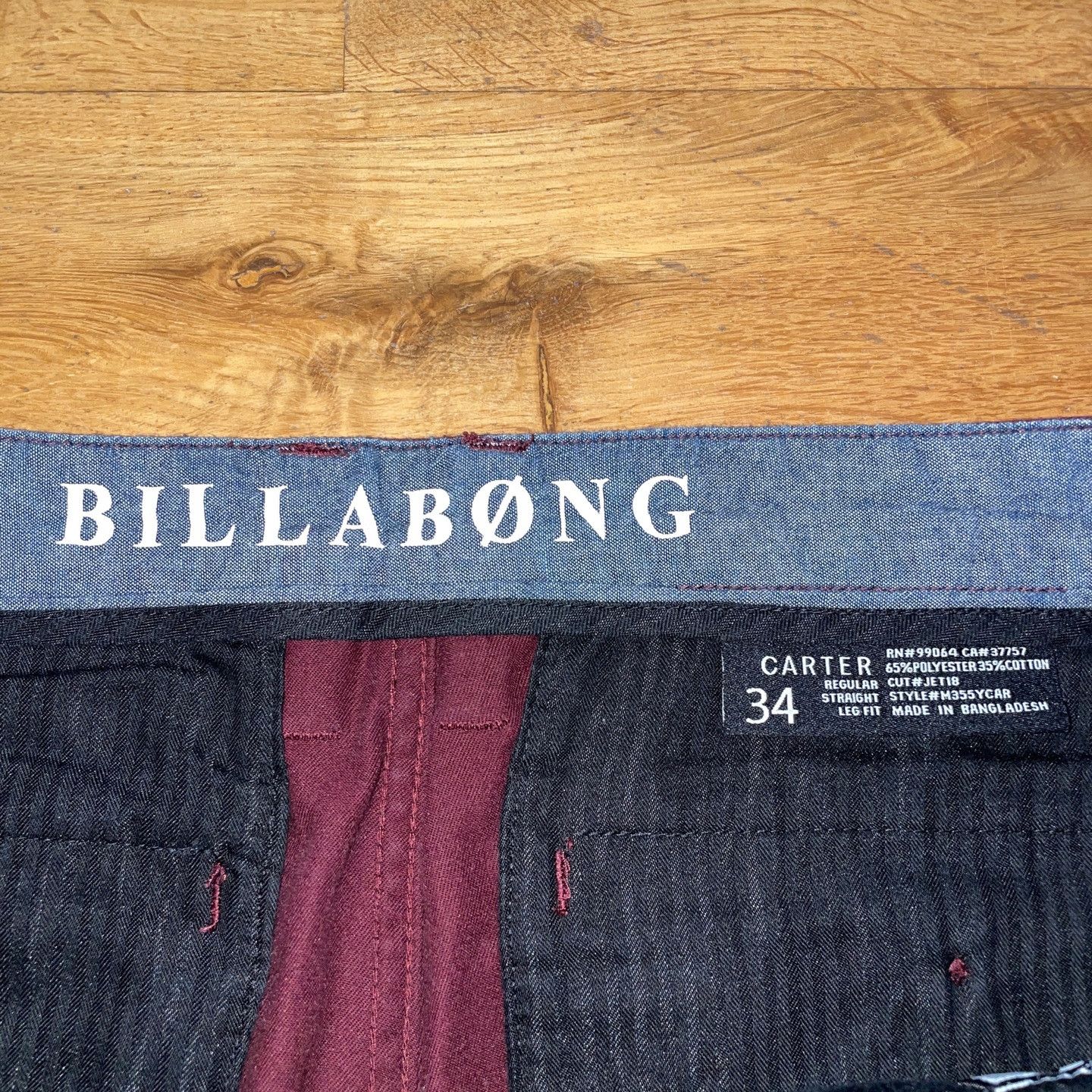 Billabong × Designer Billabong Men's Chinos Size 34 Size US 34 / EU 50 - 3 Thumbnail