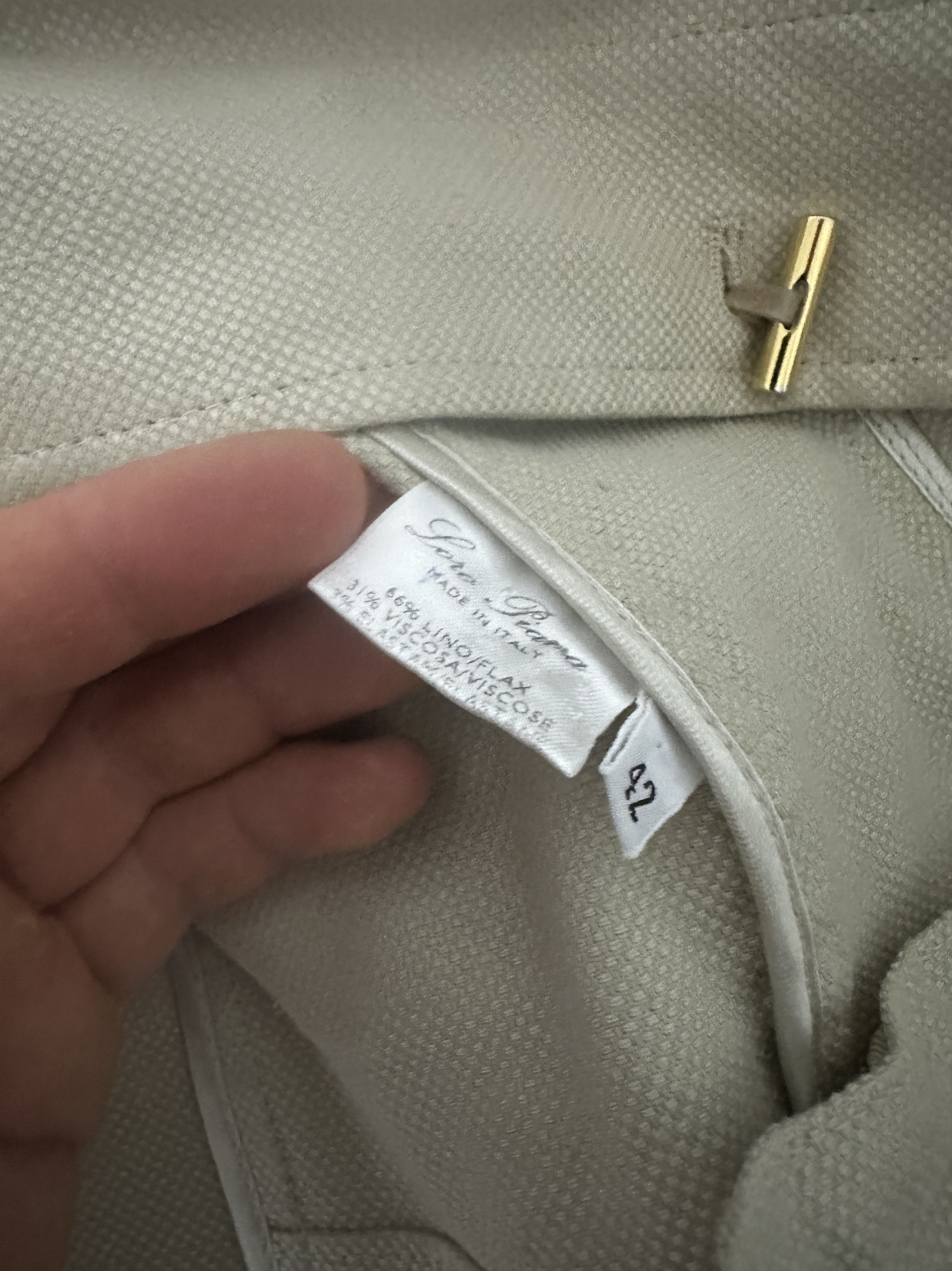 Loro Piana 1250$ Loro Piana Lino Flax Light Jacket Buttons Size 42 S M Size M / US 6-8 / IT 42-44 - 17 Thumbnail