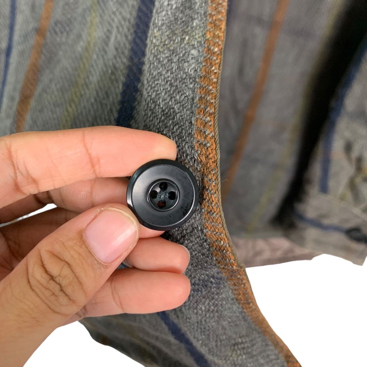 Japanese Brand MANUFACTURERS Button Jacket Flannel #0013-C1 Size US L / EU 52-54 / 3 - 16 Thumbnail