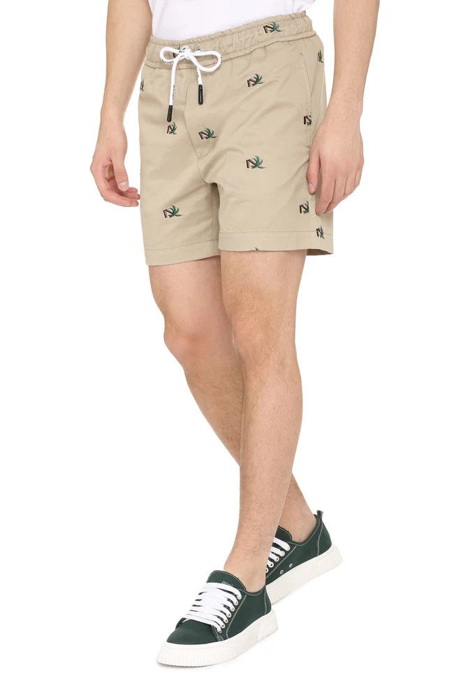 Palm Angels o1y0325 Logo Short in Beige Size US 34 / EU 50 - 3 Thumbnail
