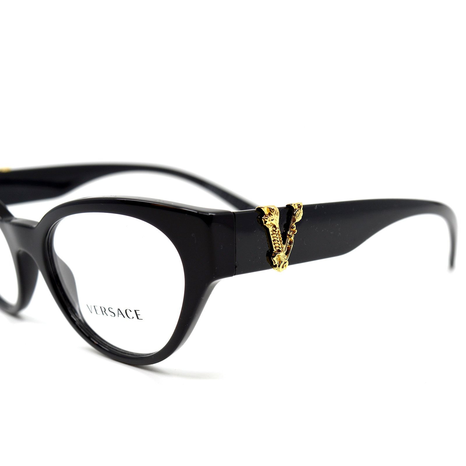 Versace NEW VERSACE VE3282 GB1 BLACK WOMEN EYEGLASSES FRAME Size ONE SIZE - 12 Thumbnail