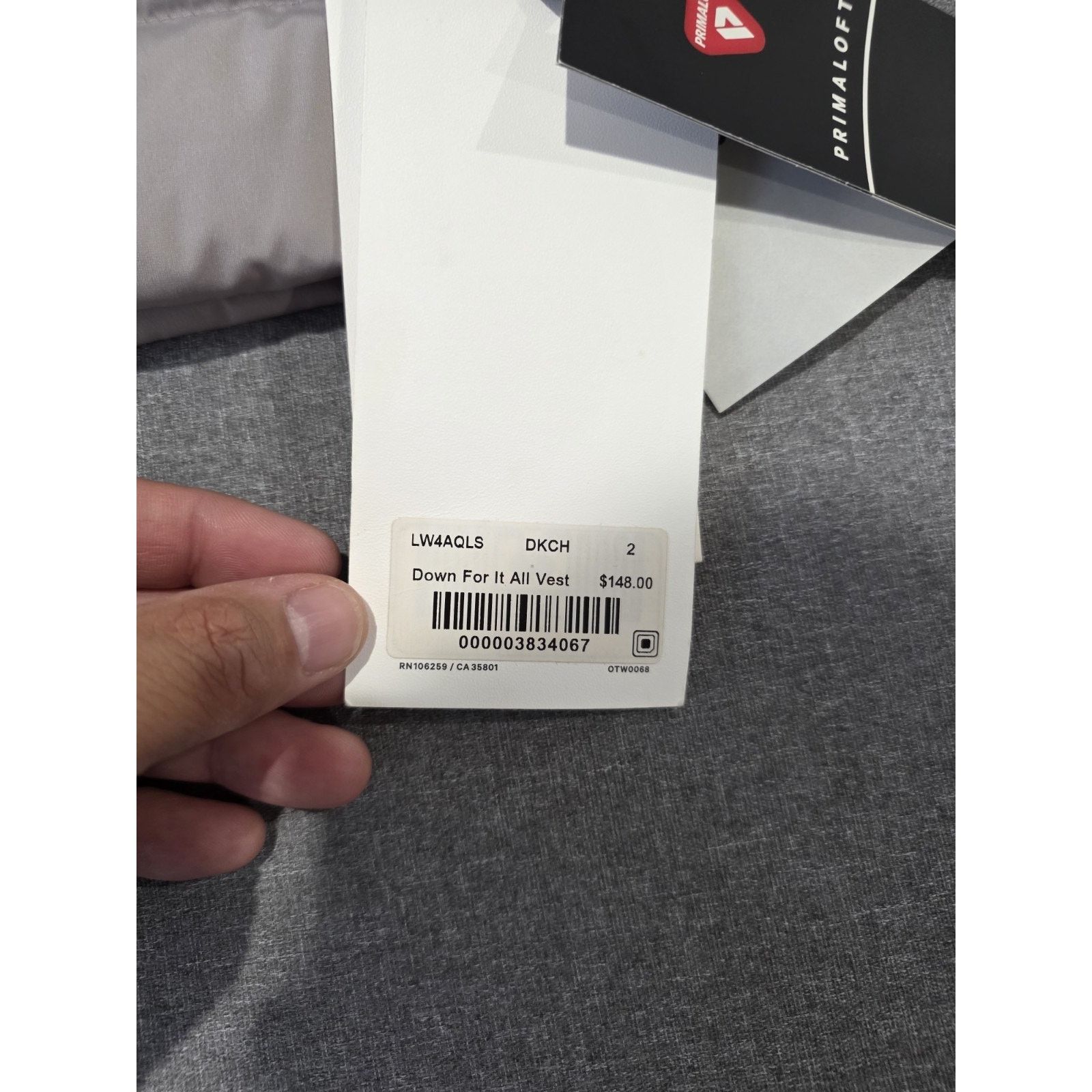 Lululemon New with tags! Lululemon Gray puffer down vest women sz 2 Size XS / US 0-2 / IT 36-38 - 3 Thumbnail